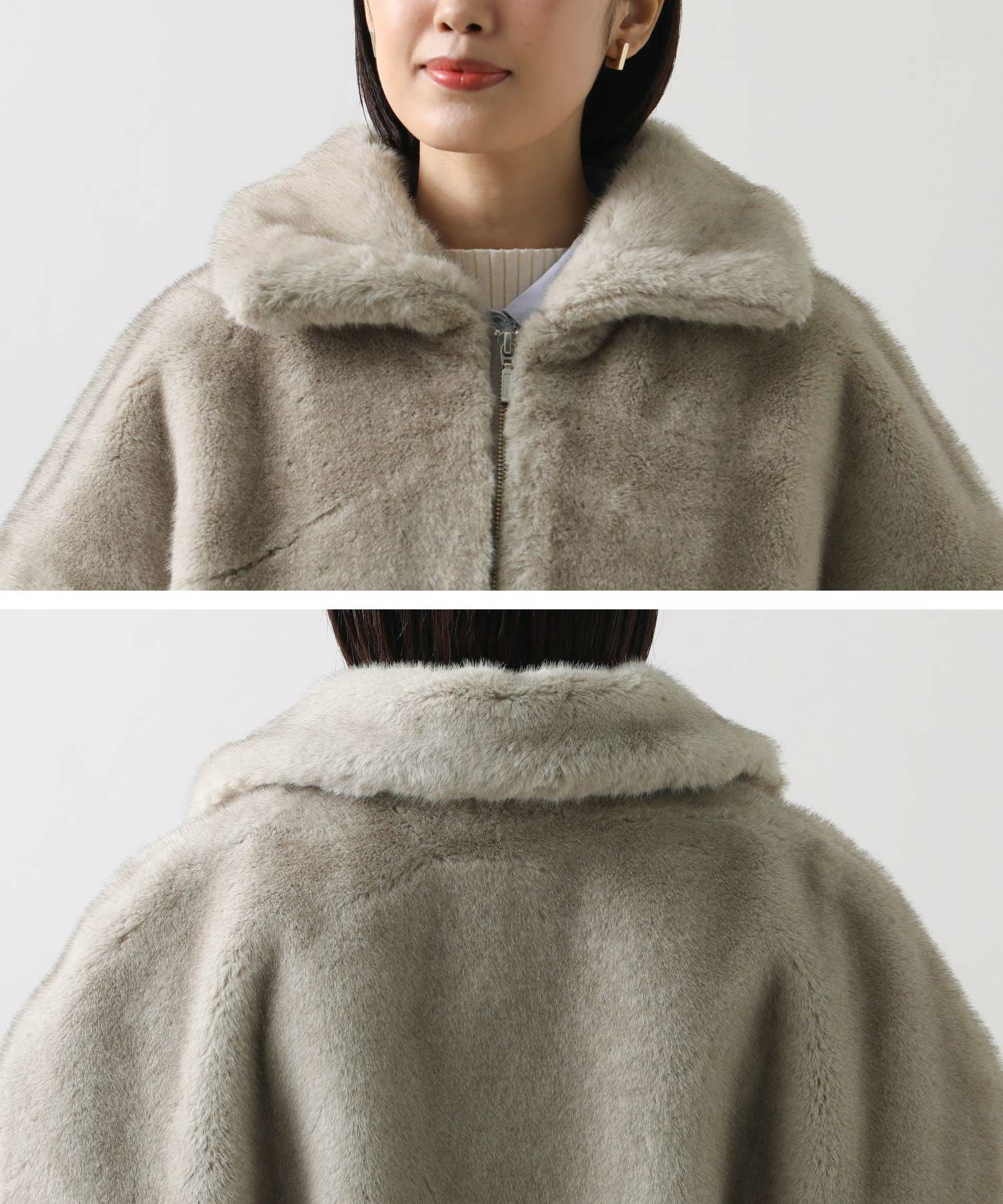 Gready Brilliantエコファー襟付きベスト | SEKIMIKI Online