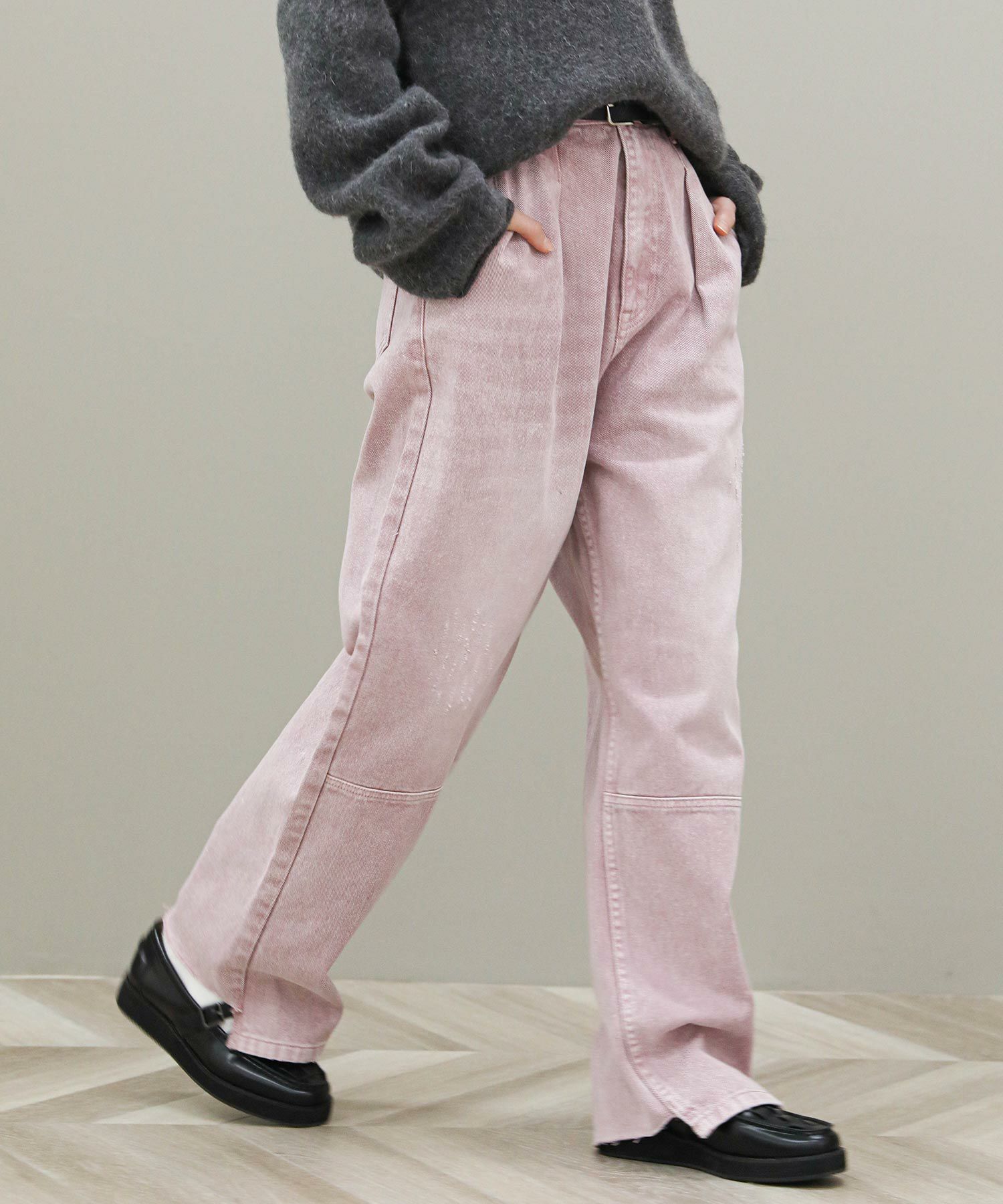 RILY デニムローズ The rejoiceタックワイドデニム | SEKIMIKI Online