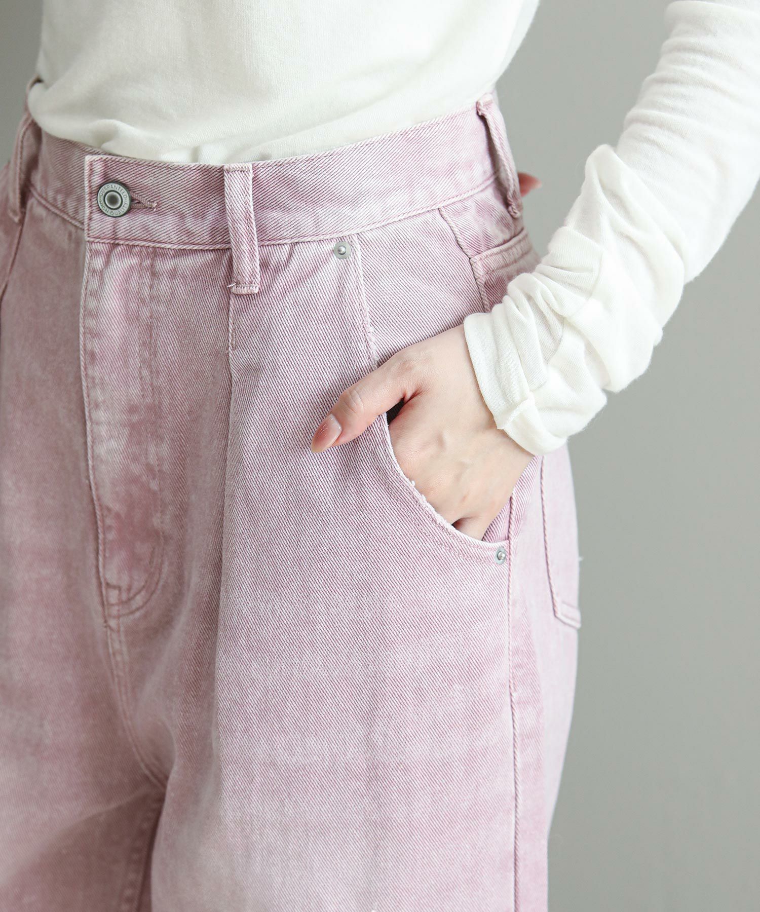 The rejoiceタックワイドデニム | SEKIMIKI Online