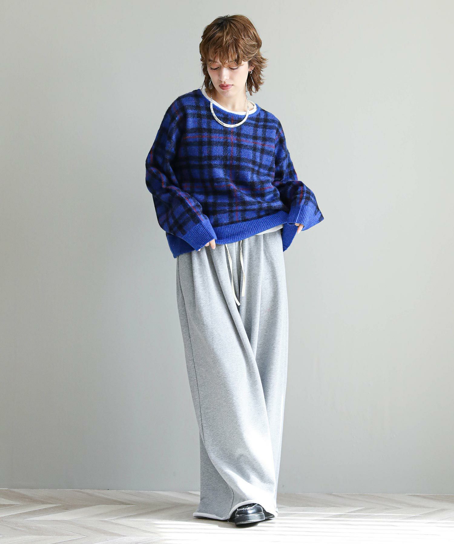 The rejoiceモヘアチェック柄ニット【WYTE】 | SEKIMIKI Online