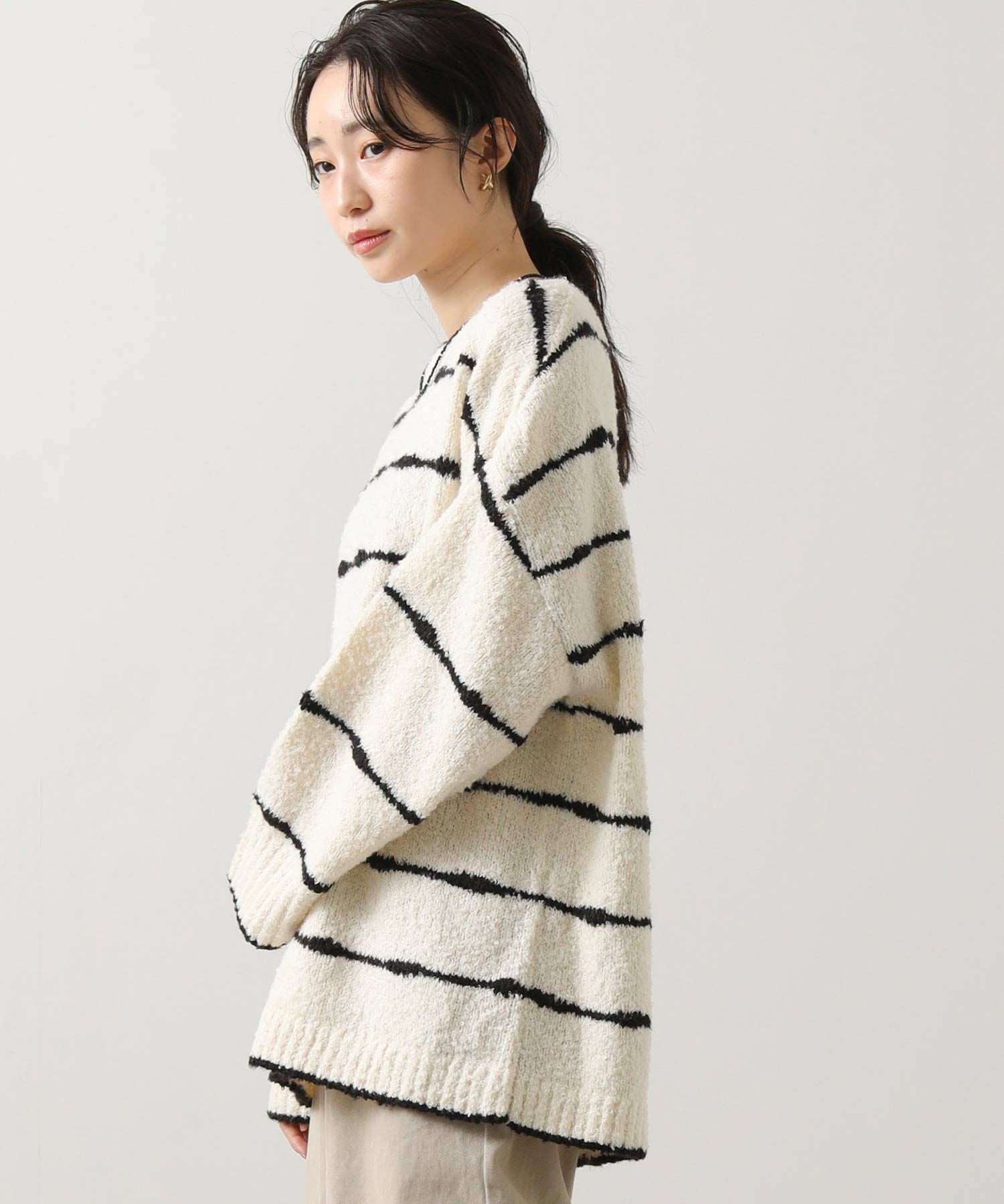 Gready Brilliant手描き風ボーダーブークレプルオーバー | SEKIMIKI Online