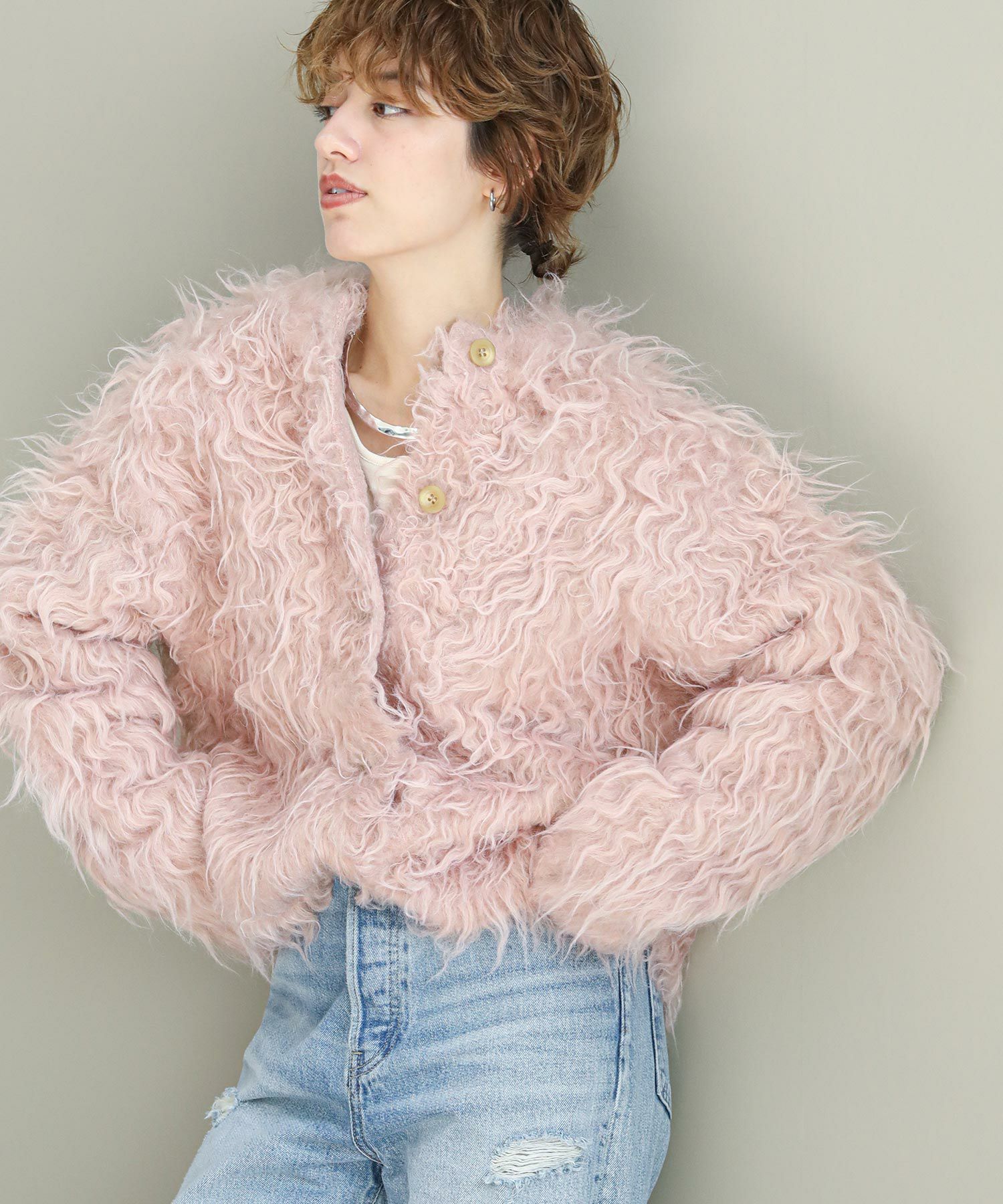 The rejoice2wayシャギーカーデ | SEKIMIKI Online