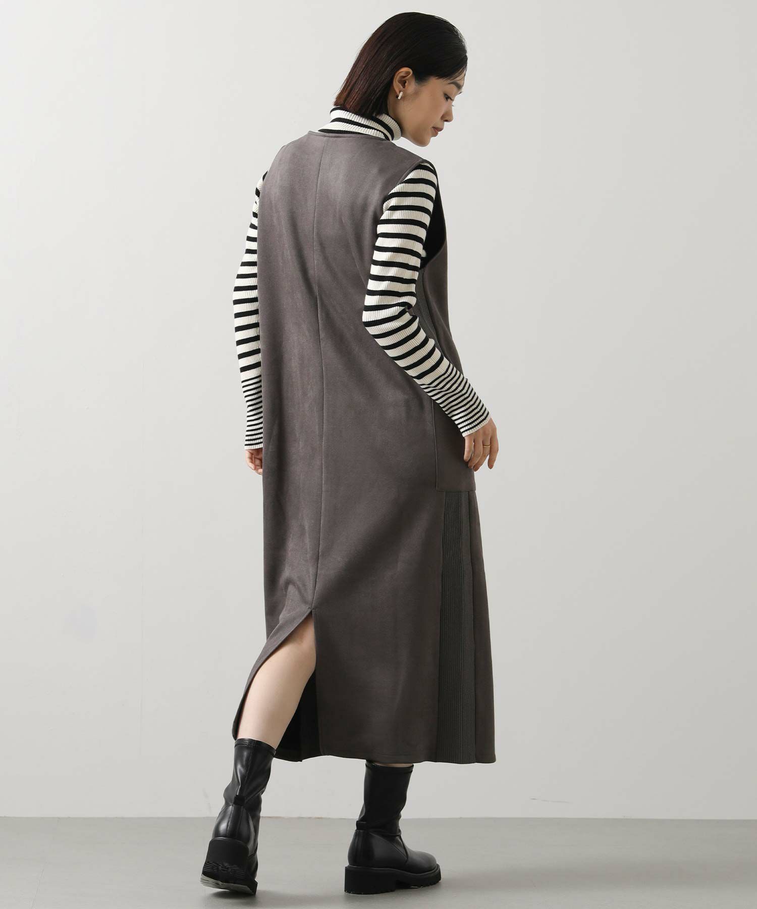 Gready Brilliantボーダータートルネックニット | SEKIMIKI Online