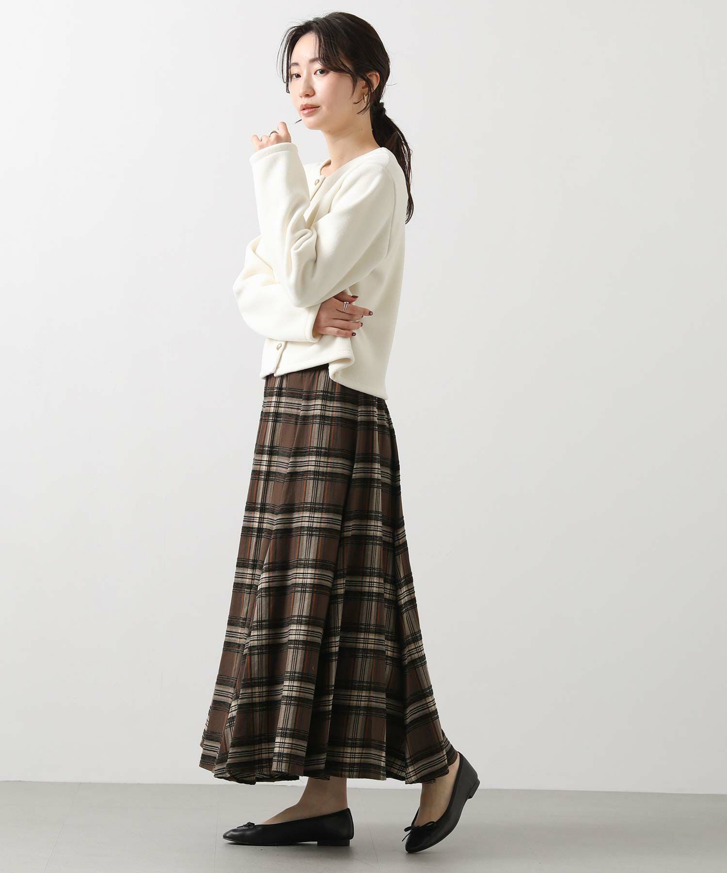 Gready BrilliantモールチェックWリブスカート | SEKIMIKI Online