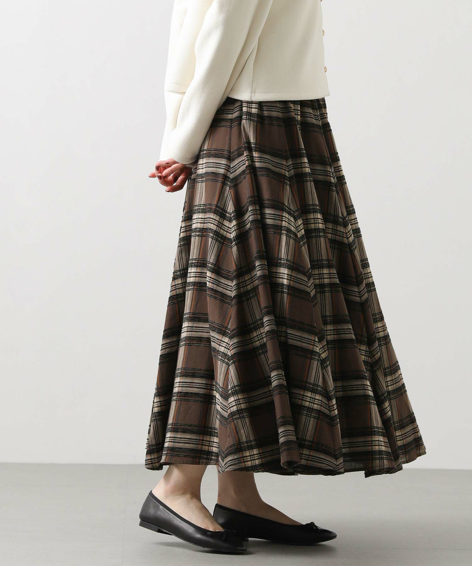 Gready BrilliantモールチェックWリブスカート | SEKIMIKI Online