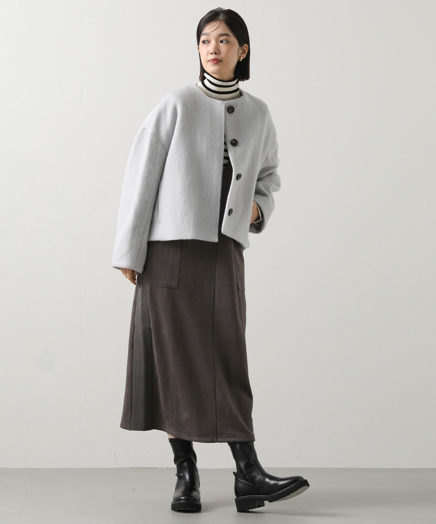 Gready BrilliantLUシャギーショートコート | SEKIMIKI Online