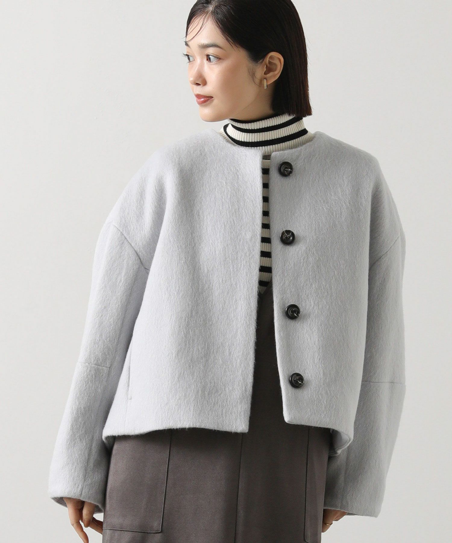 新品　LUSTEEK ラスティーク　ＬＵシャギーショートコート Gready BrilliantLUシャギーショートコート | SEKIMIKI Online