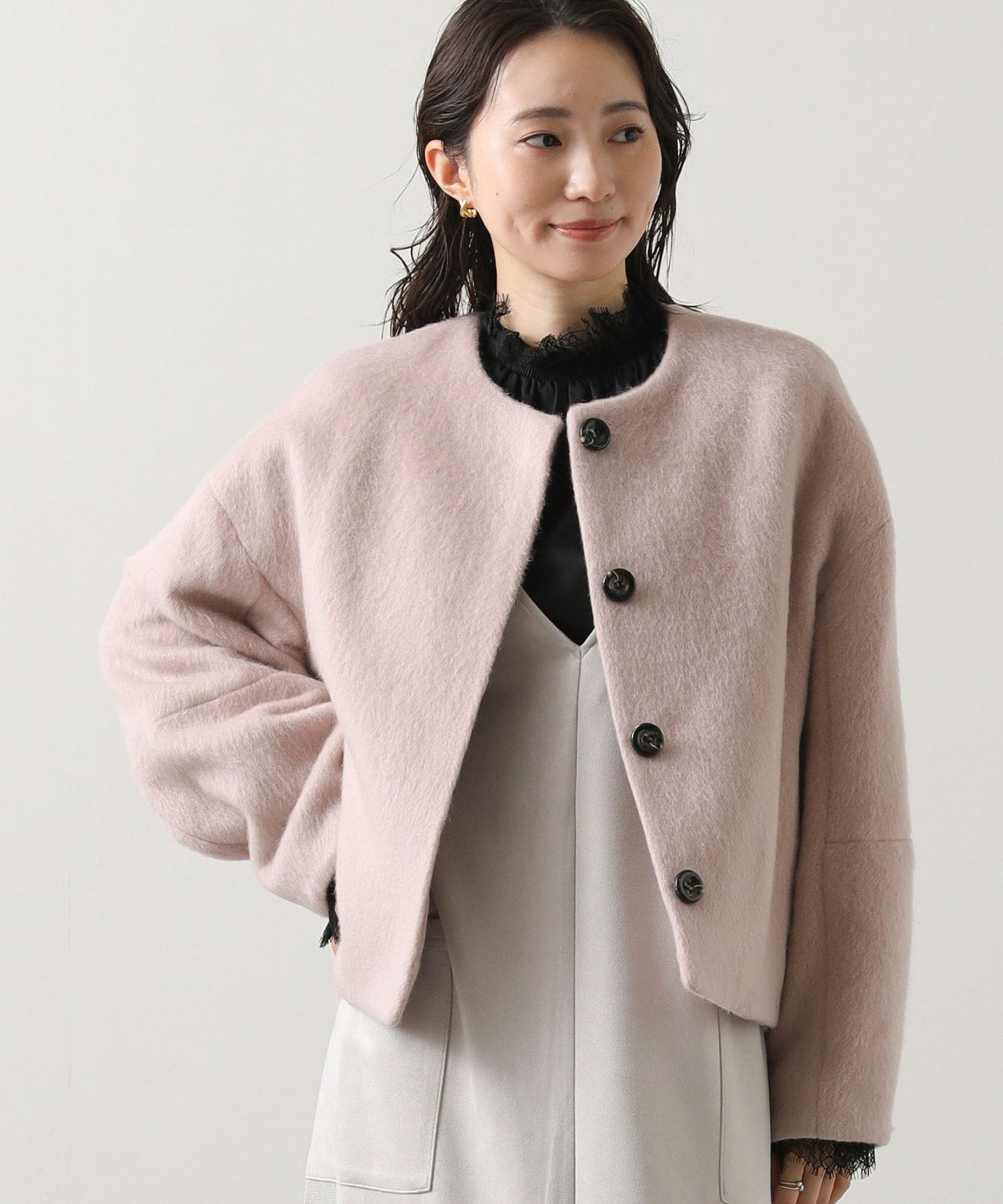 Gready BrilliantLUシャギーショートコート | SEKIMIKI Online