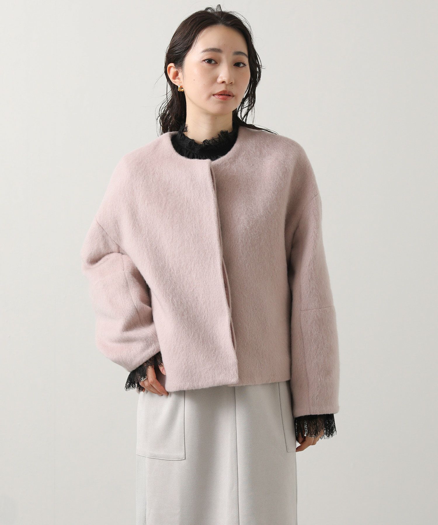 はち　　ラスティーク　ＬＵシャギーショートコート セール】LUシャギーショートコート（その他アウター）｜Gready