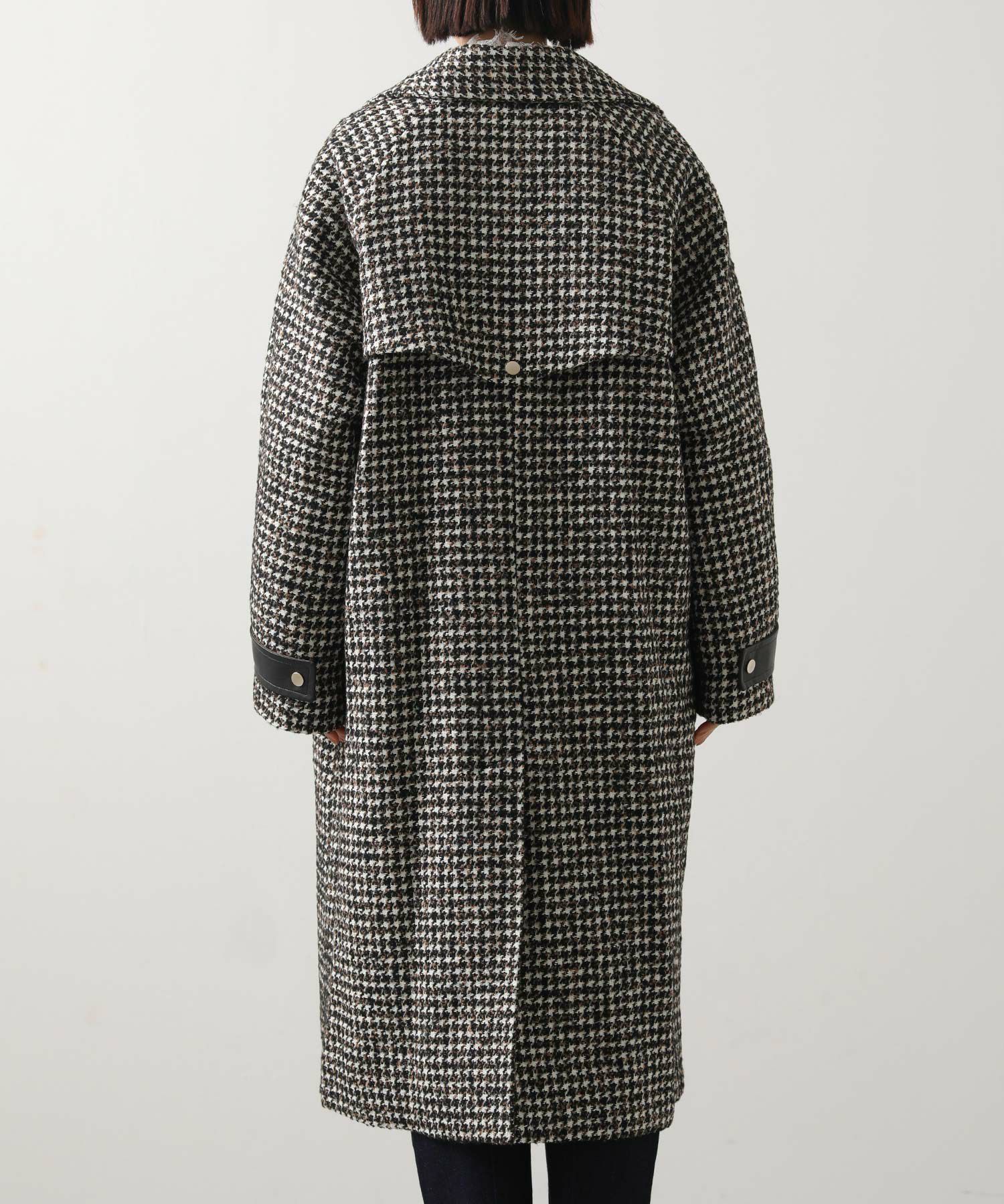 Gready Brilliant千鳥格子スタンドロングコート | SEKIMIKI Online
