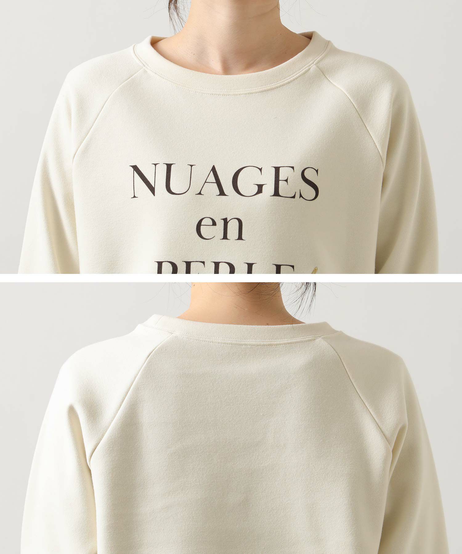 Gready BrilliantNUAGESラグランスリーブスウェット | SEKIMIKI