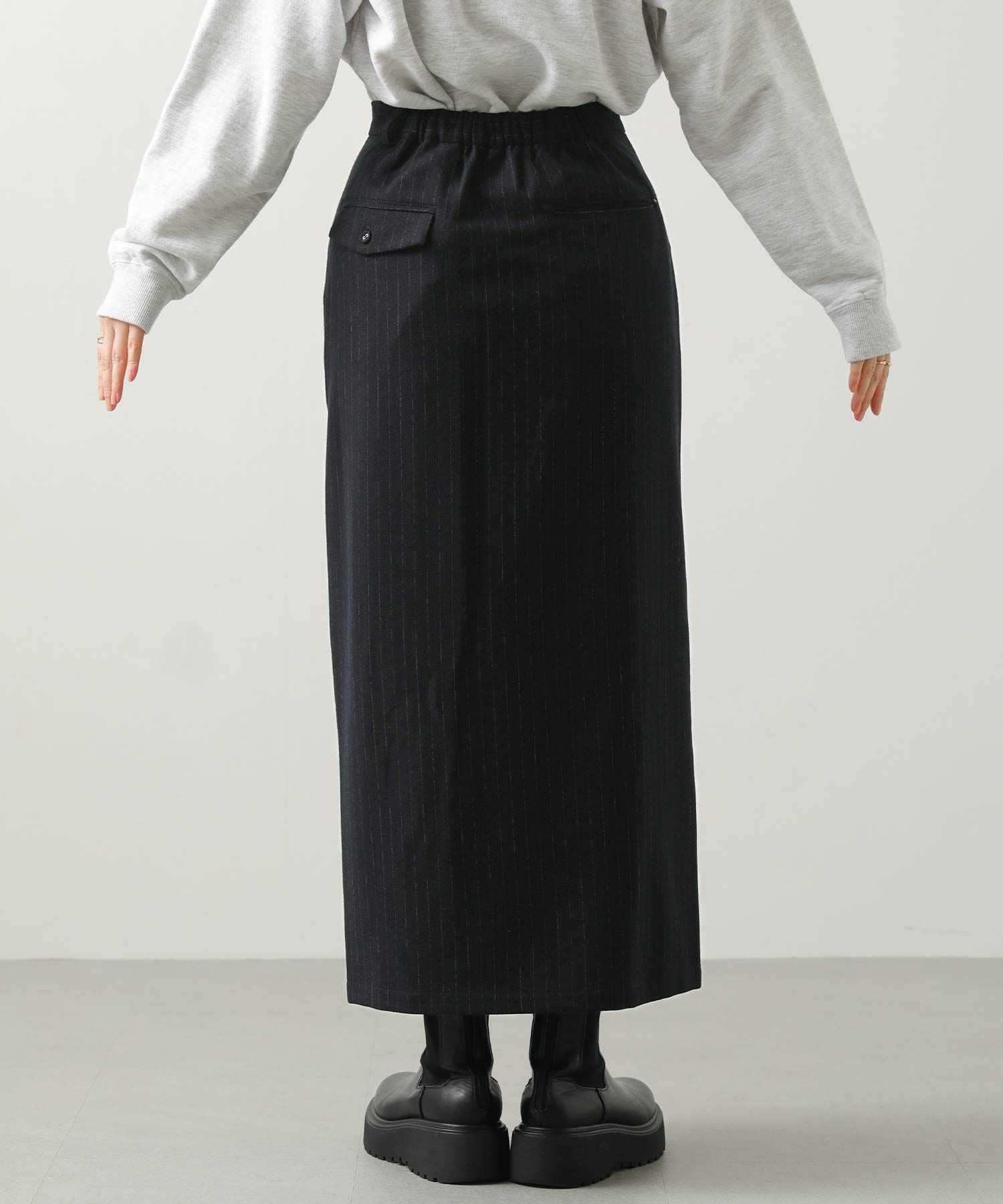 Gready BrilliantTRピンストライプタイトスカート | SEKIMIKI Online