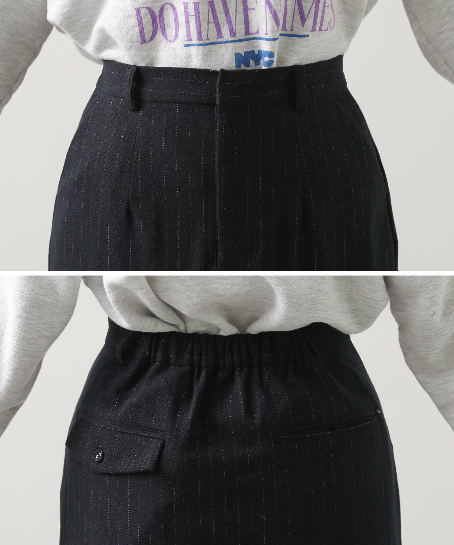 Gready BrilliantTRピンストライプタイトスカート | SEKIMIKI Online