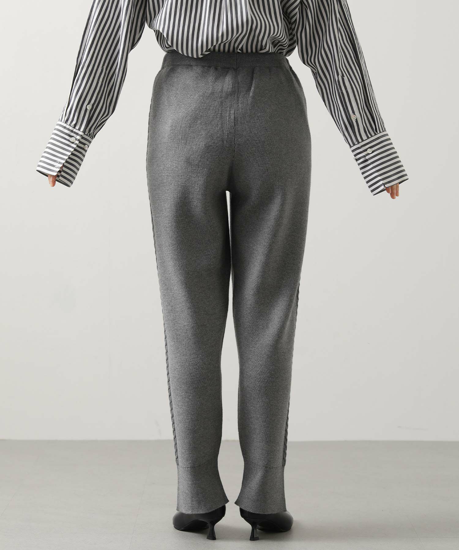 Gready Brilliantケーブルラインニットジョガーパンツ | SEKIMIKI Online