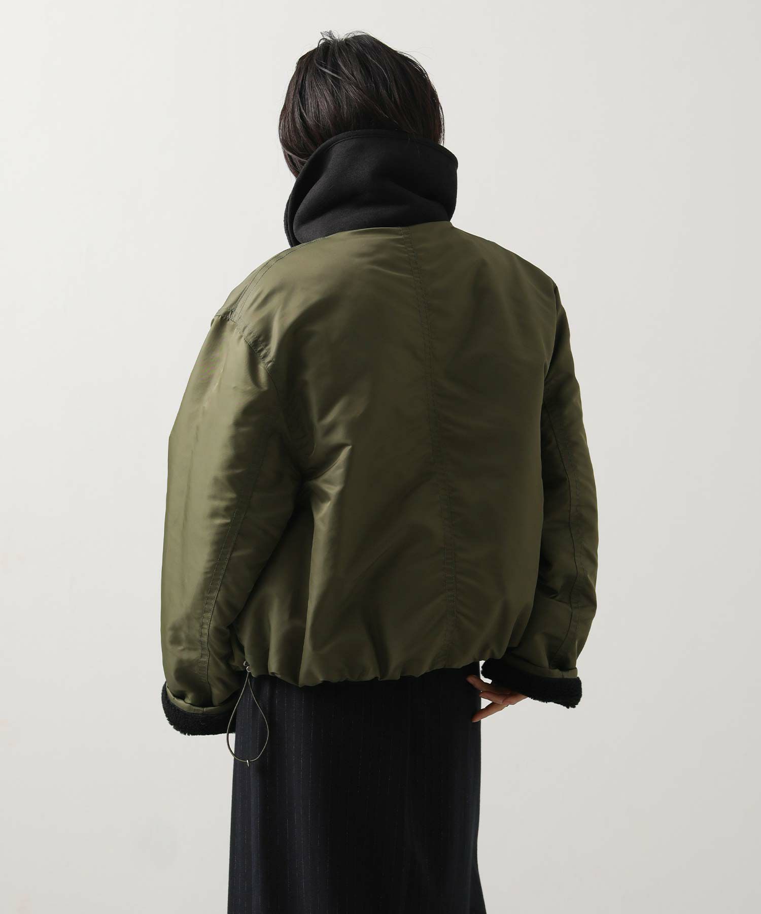 Gready Brilliantボアカラーフライトブルゾン | SEKIMIKI Online