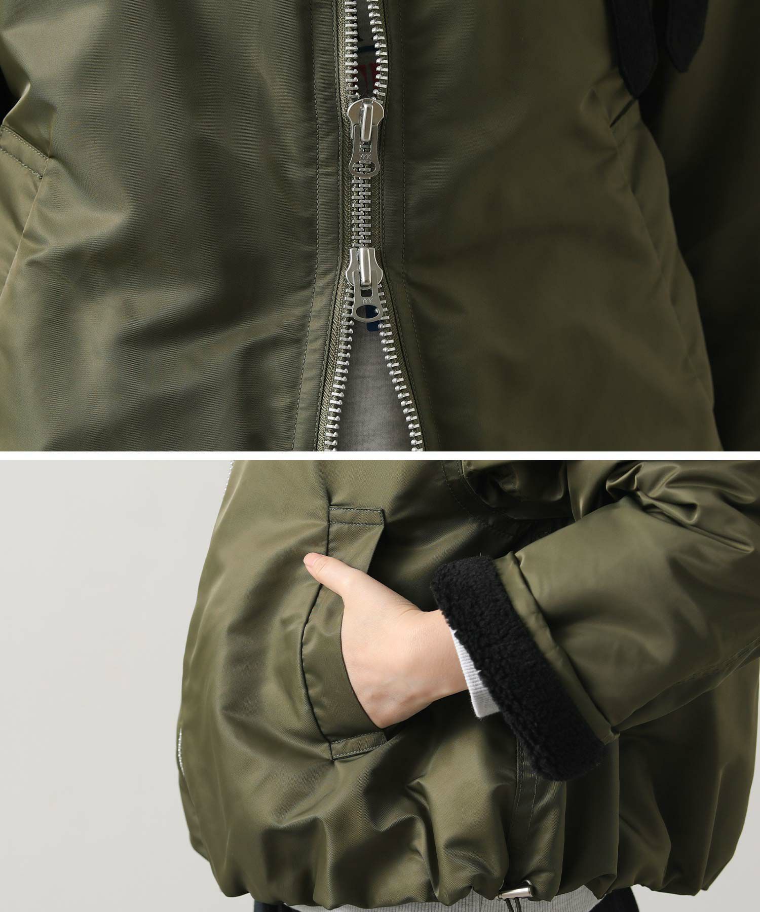 Gready Brilliantボアカラーフライトブルゾン | SEKIMIKI Online