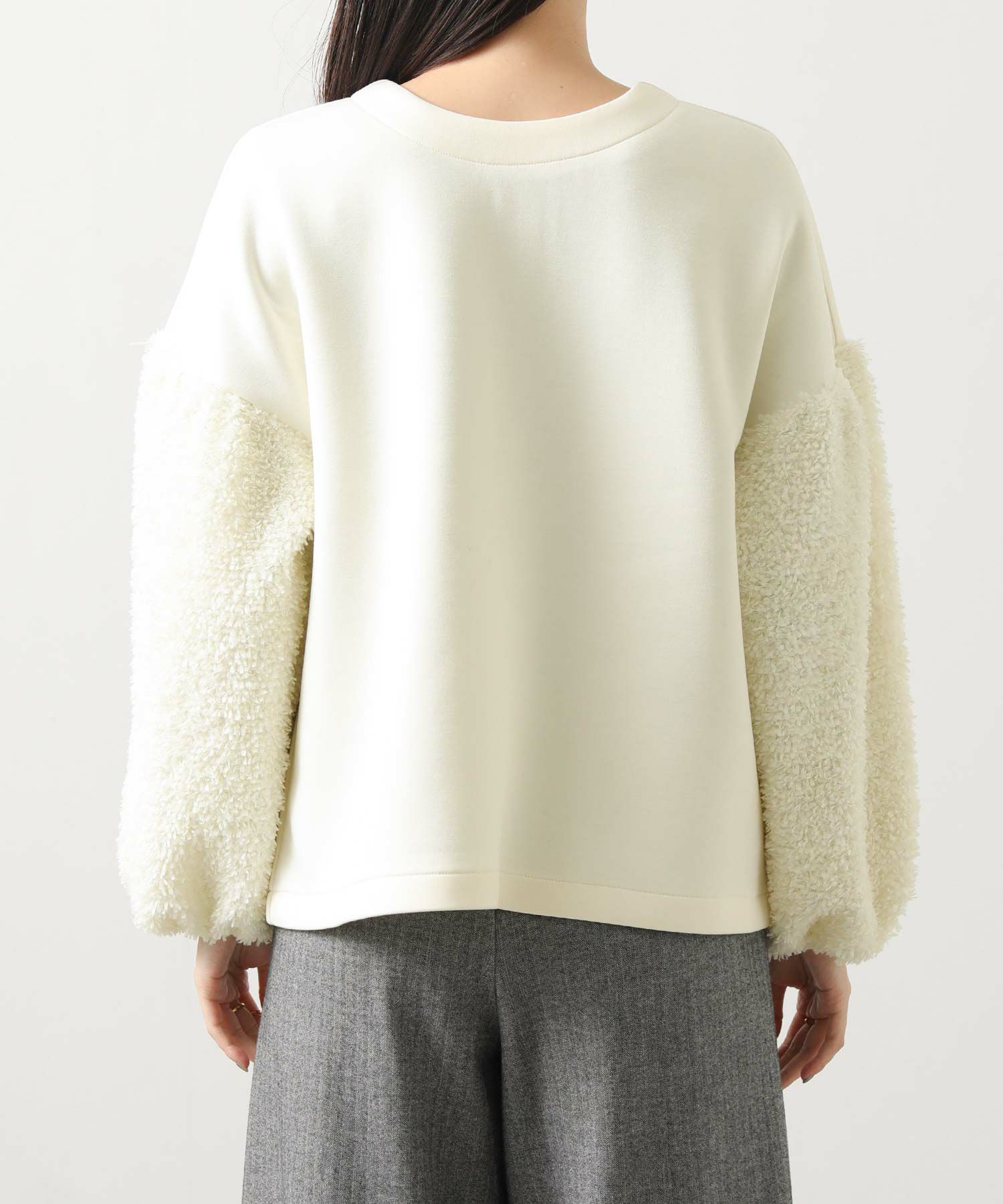 Gready Brilliant2wayリボンジャガードパフスリーブプルオーバー