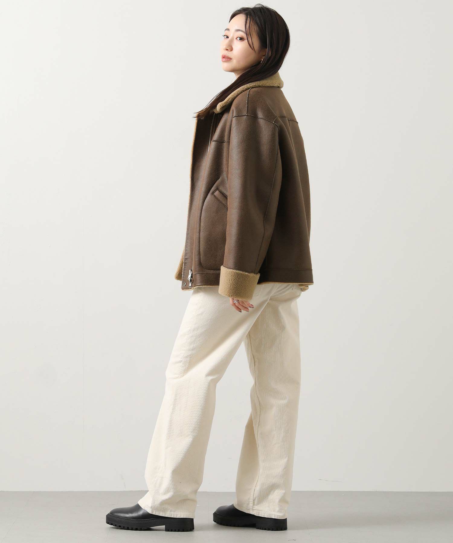 Gready Brilliantムートンリバーシブルブルゾン | SEKIMIKI Online