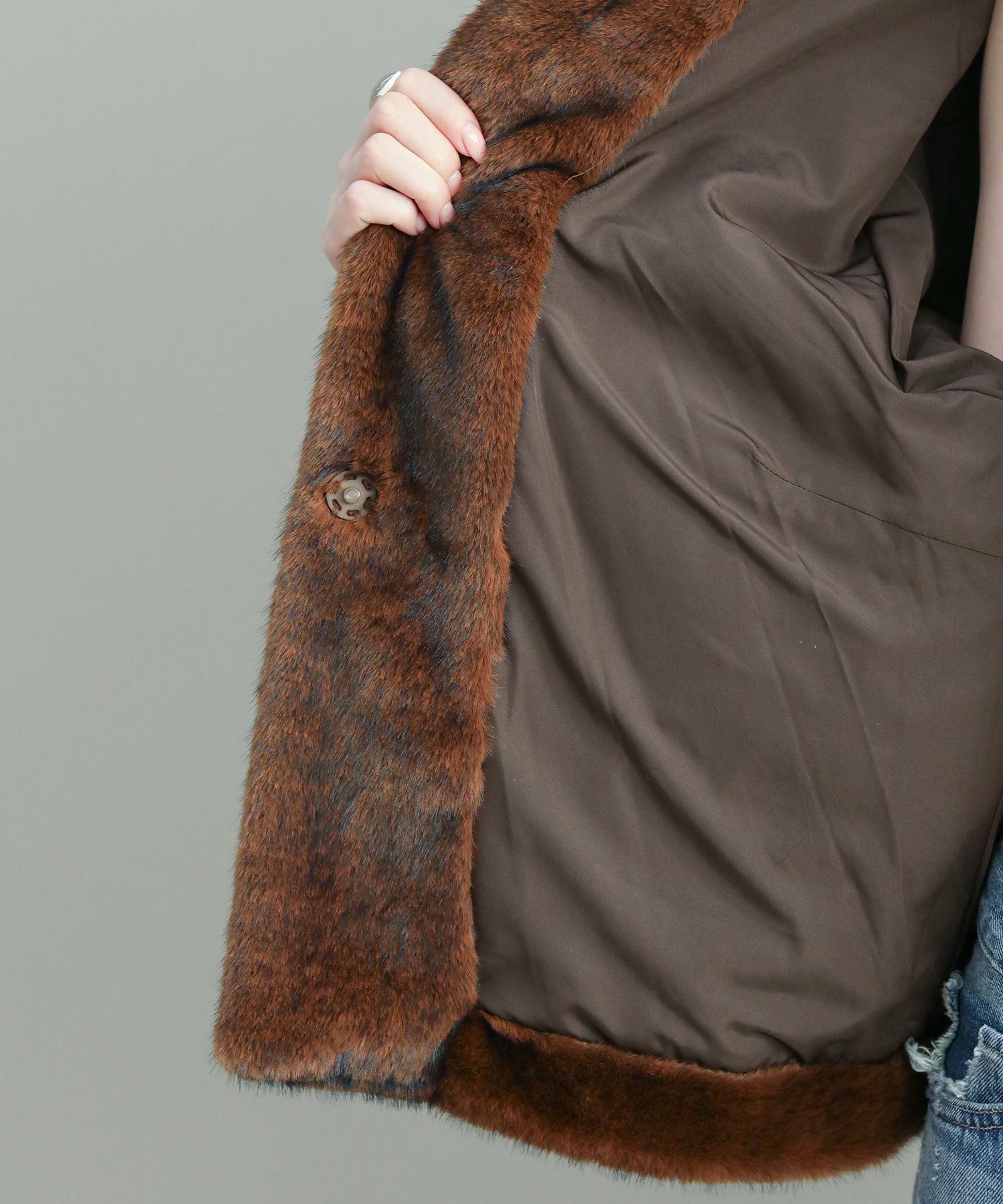 The rejoiceポイントカラーファーコート【Knuth Marf】 | SEKIMIKI Online