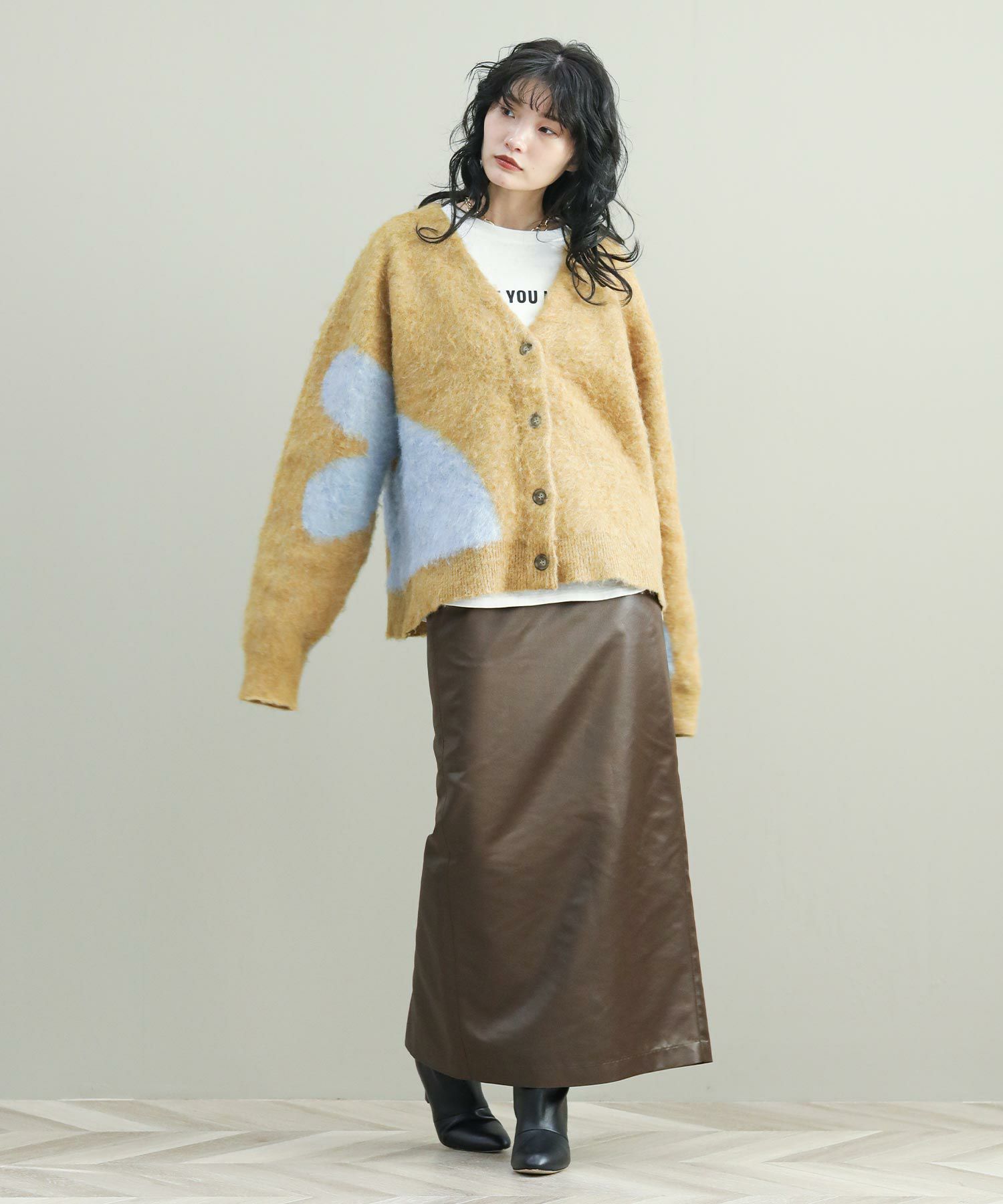 The rejoiceアクセントモヘアカーディガン【Kunth Marf】 | SEKIMIKI