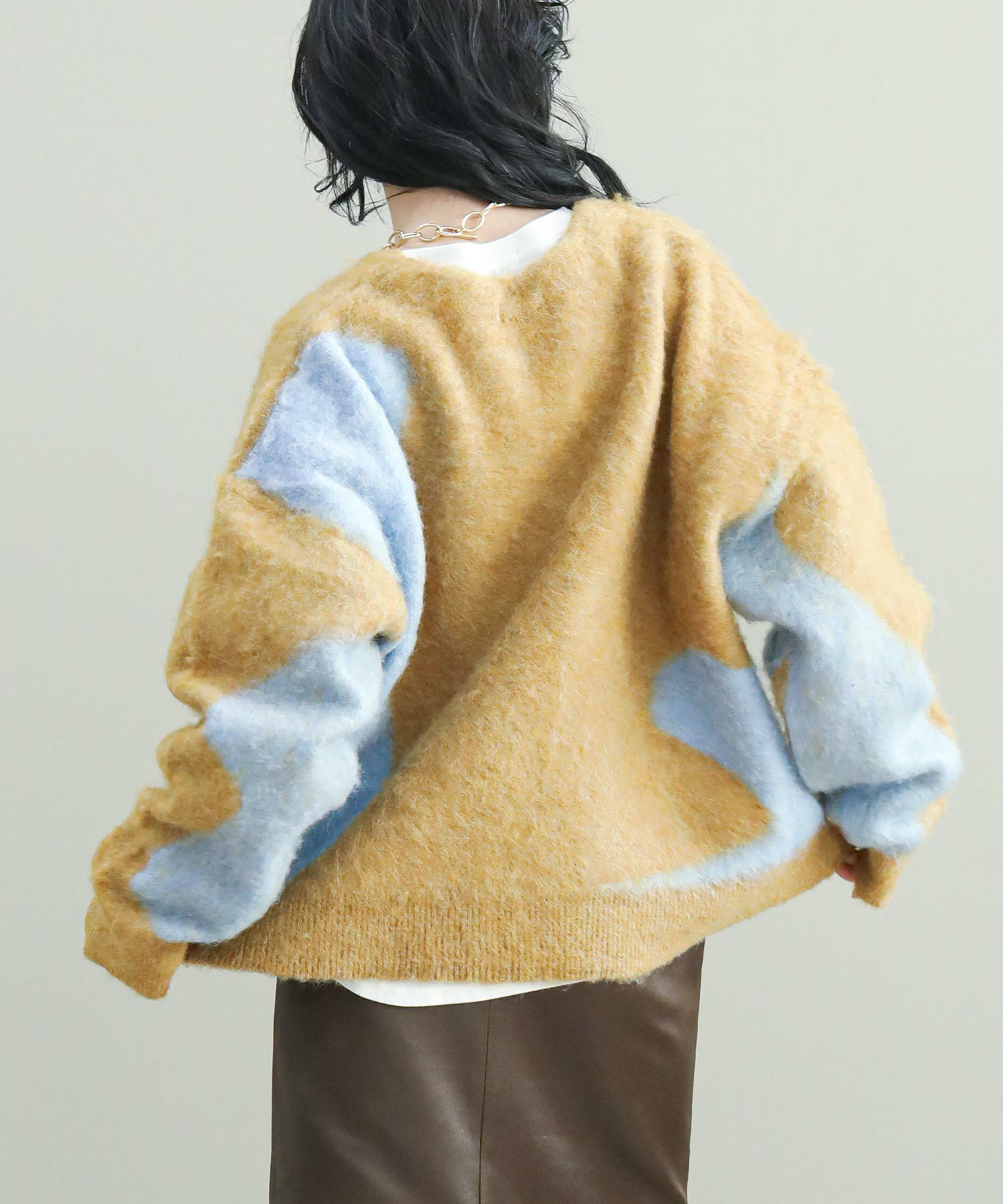 The rejoiceアクセントモヘアカーディガン【Kunth Marf】 | SEKIMIKI