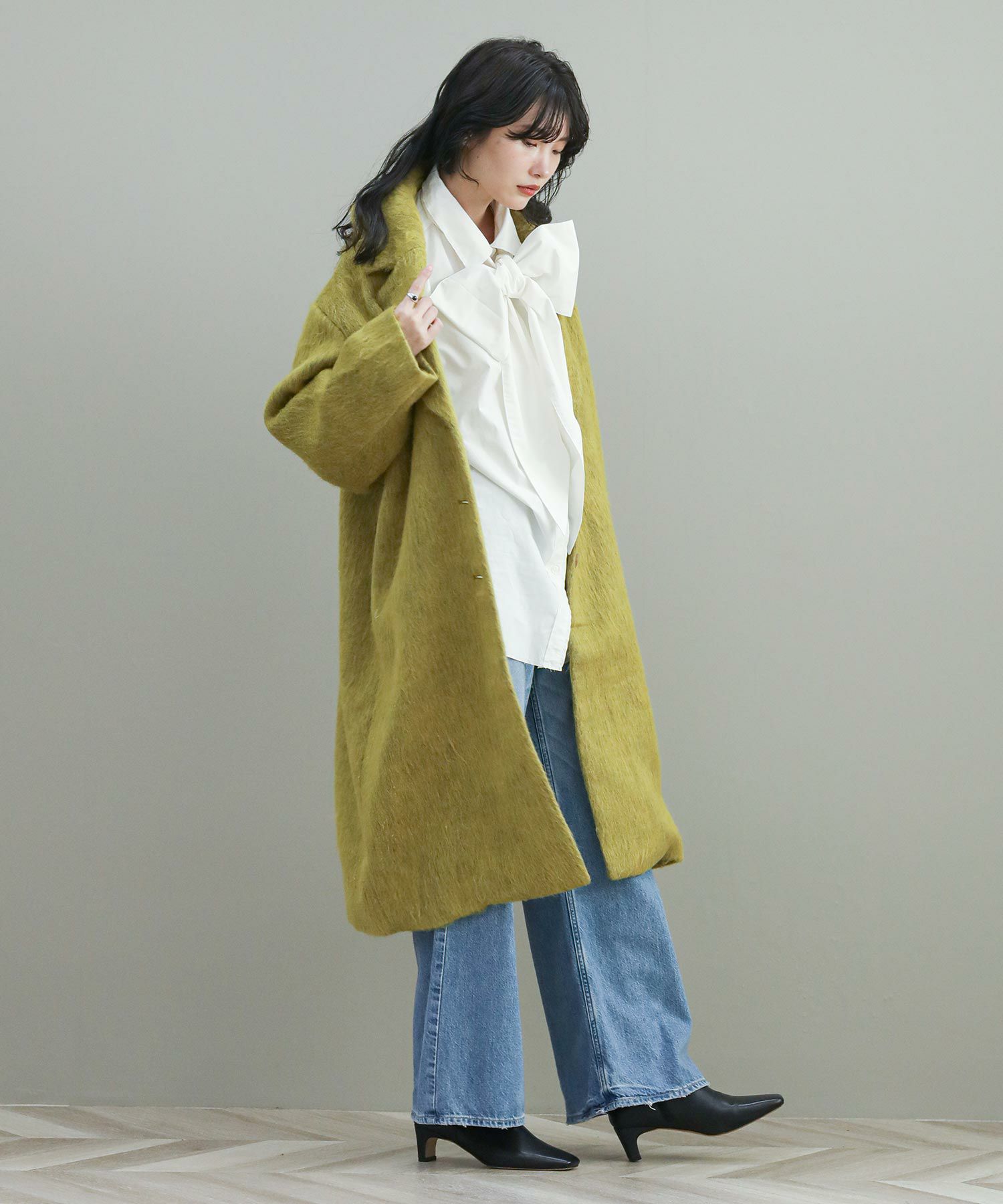 The rejoiceシャギーチェスターコート | SEKIMIKI Online