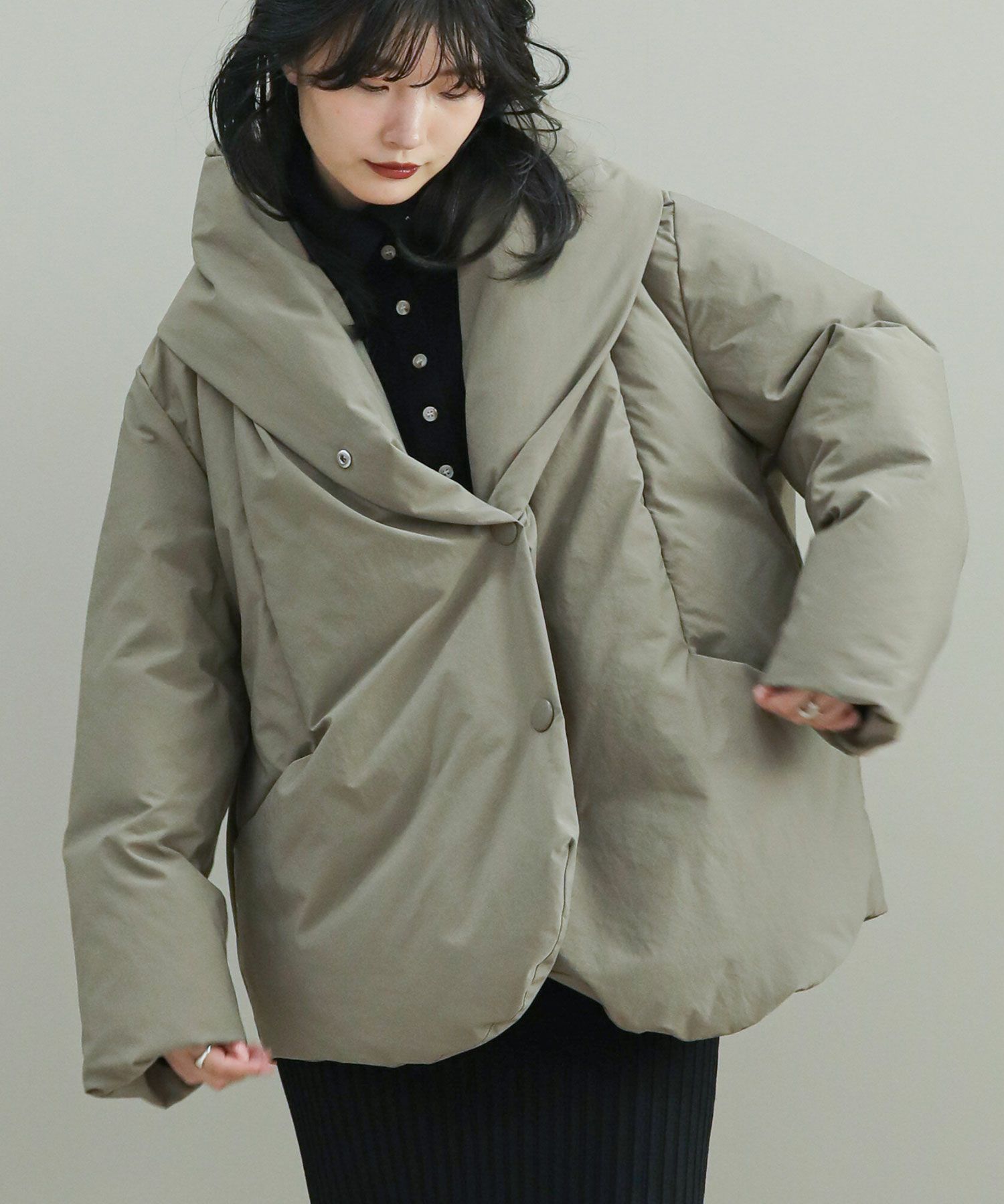 The rejoiceフーディーライクダウンコート | SEKIMIKI Online