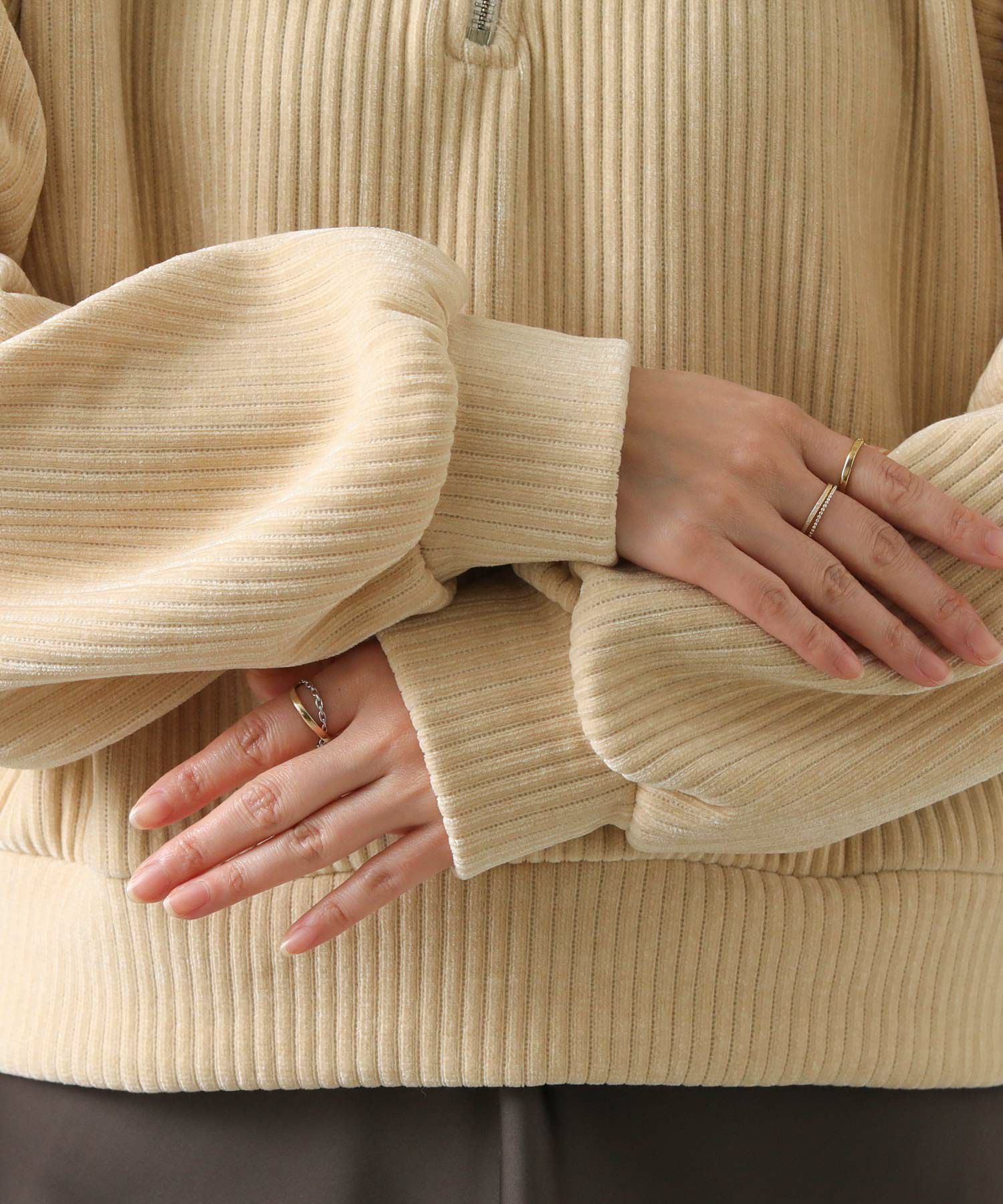 Gready Brilliantカットコールハーフジップカットソー | SEKIMIKI Online