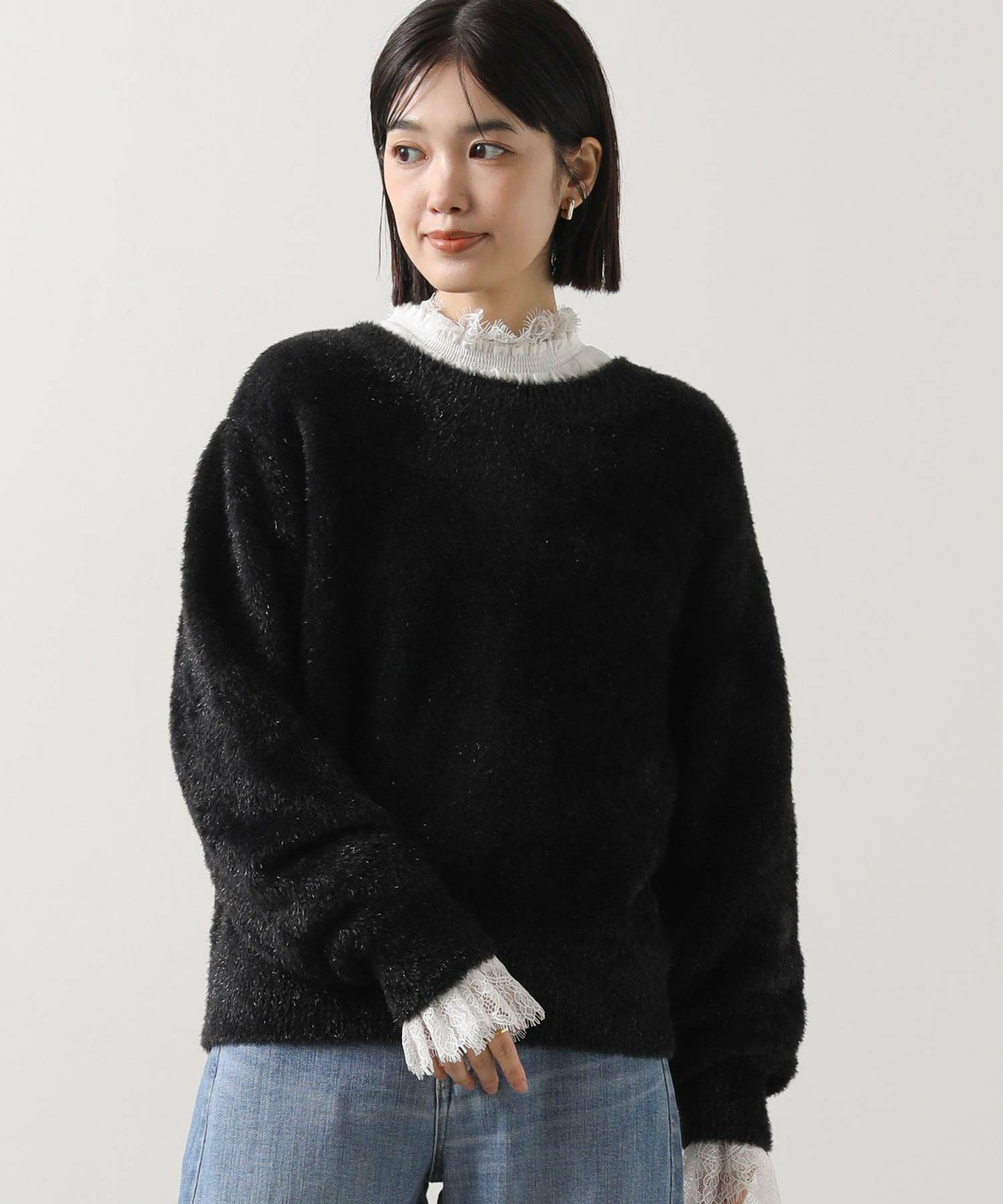 Gready Brilliant2wayラメシャギーカーディガン | SEKIMIKI Online