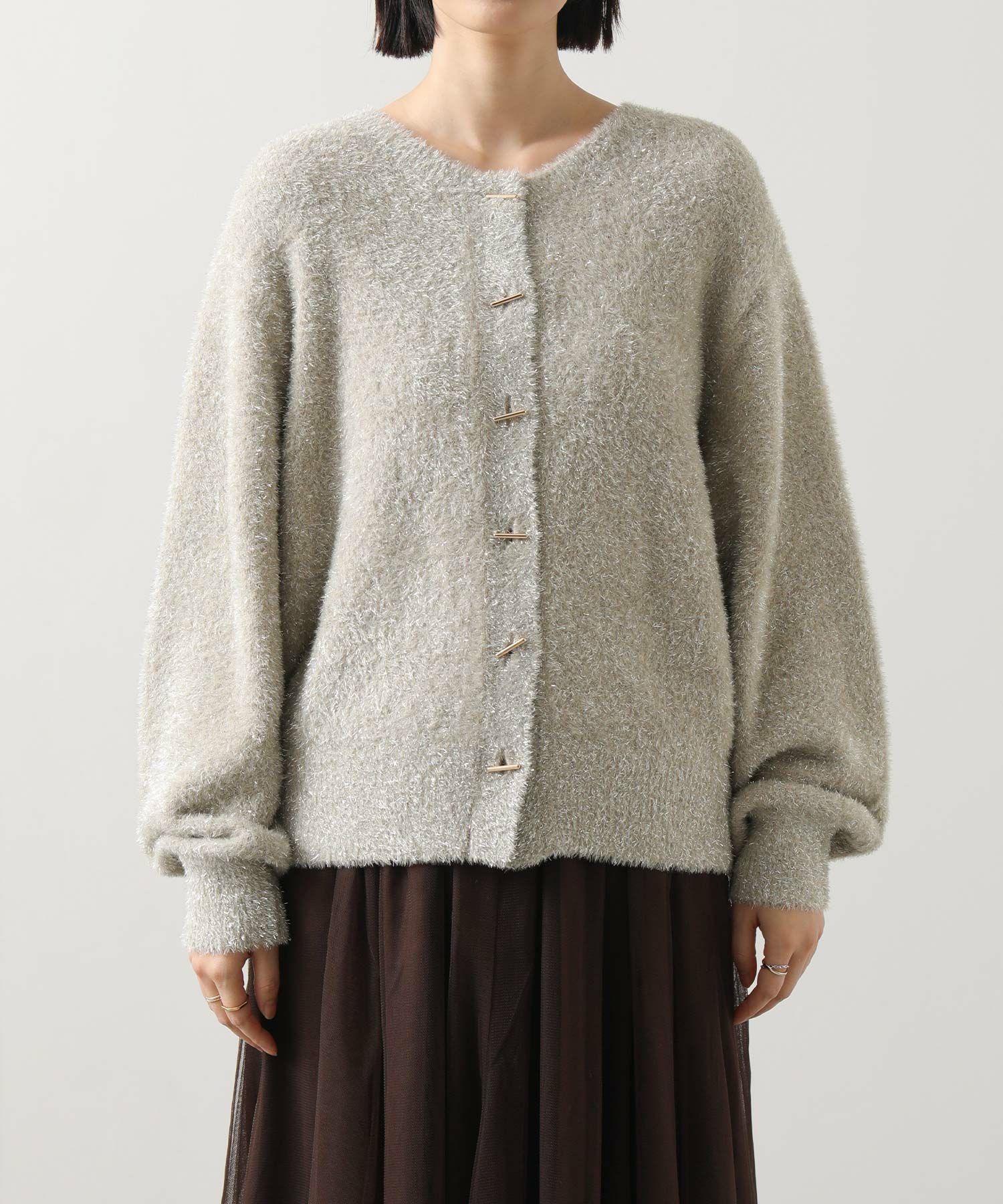 未使用Gready Brilliant 2wayラメシャギーカーディガン Gready Brilliant2wayラメシャギーカーディガン | SEKIMIKI Online