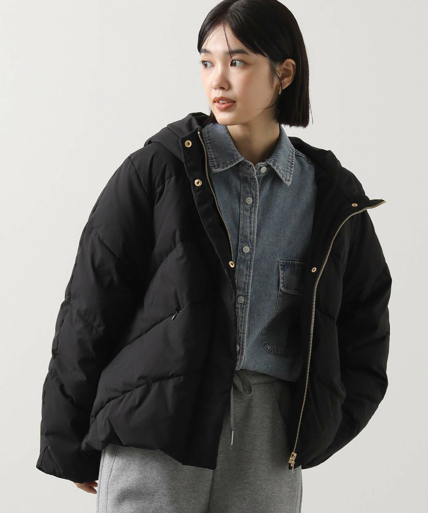 Gready Brilliantフードストレッチダウン | SEKIMIKI Online