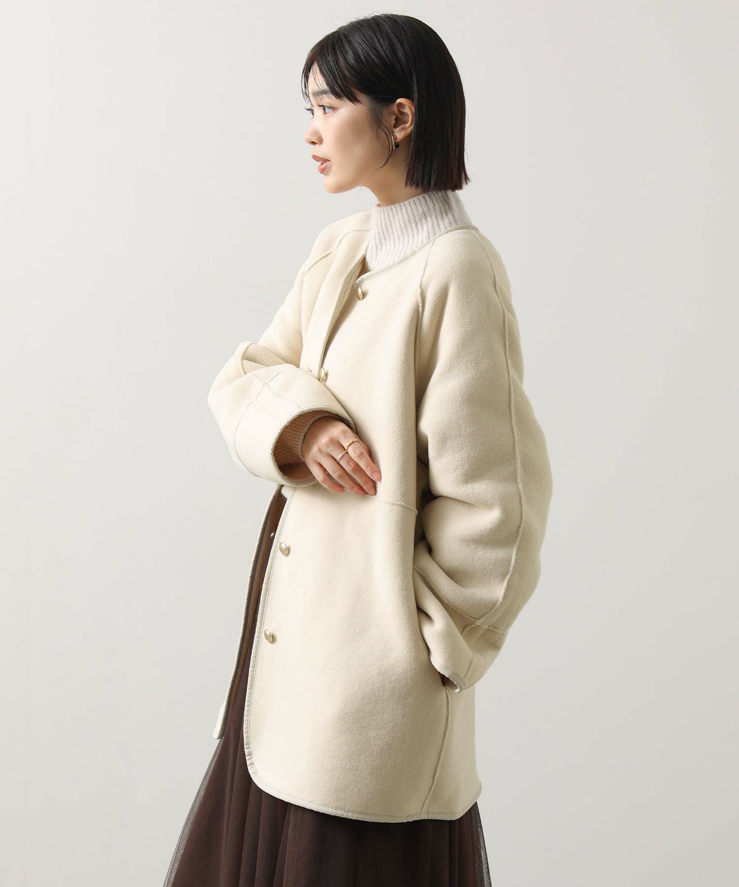 Gready Brilliantリバーシブルボアクルージャケット | SEKIMIKI Online