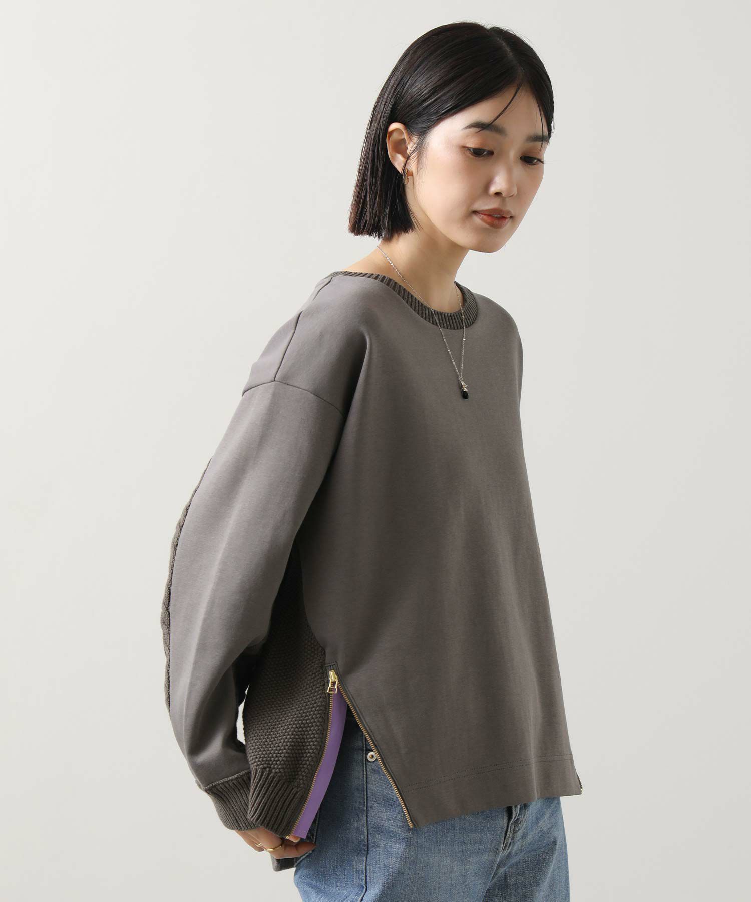 UNDER COVER 16aw zip ラグランニット　ベージュ UNDER COVER 16aw zip ラグランニット ベージュ
