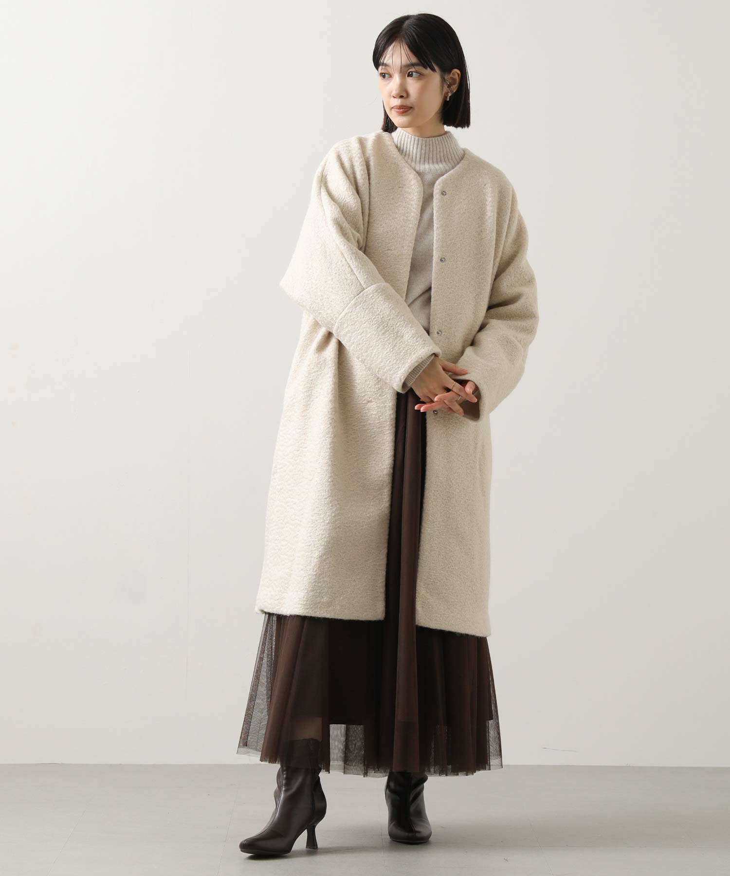 Gready Brilliantカーリードルマンミドルコート | SEKIMIKI Online