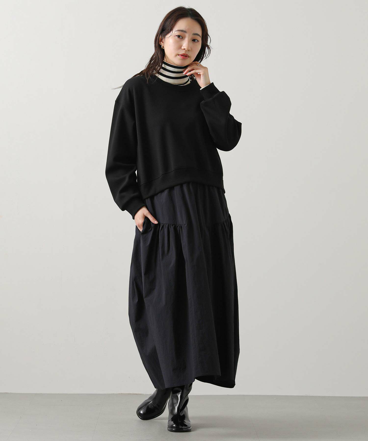 Gready Brilliant裏起毛ドッキング切替ワンピース | SEKIMIKI Online