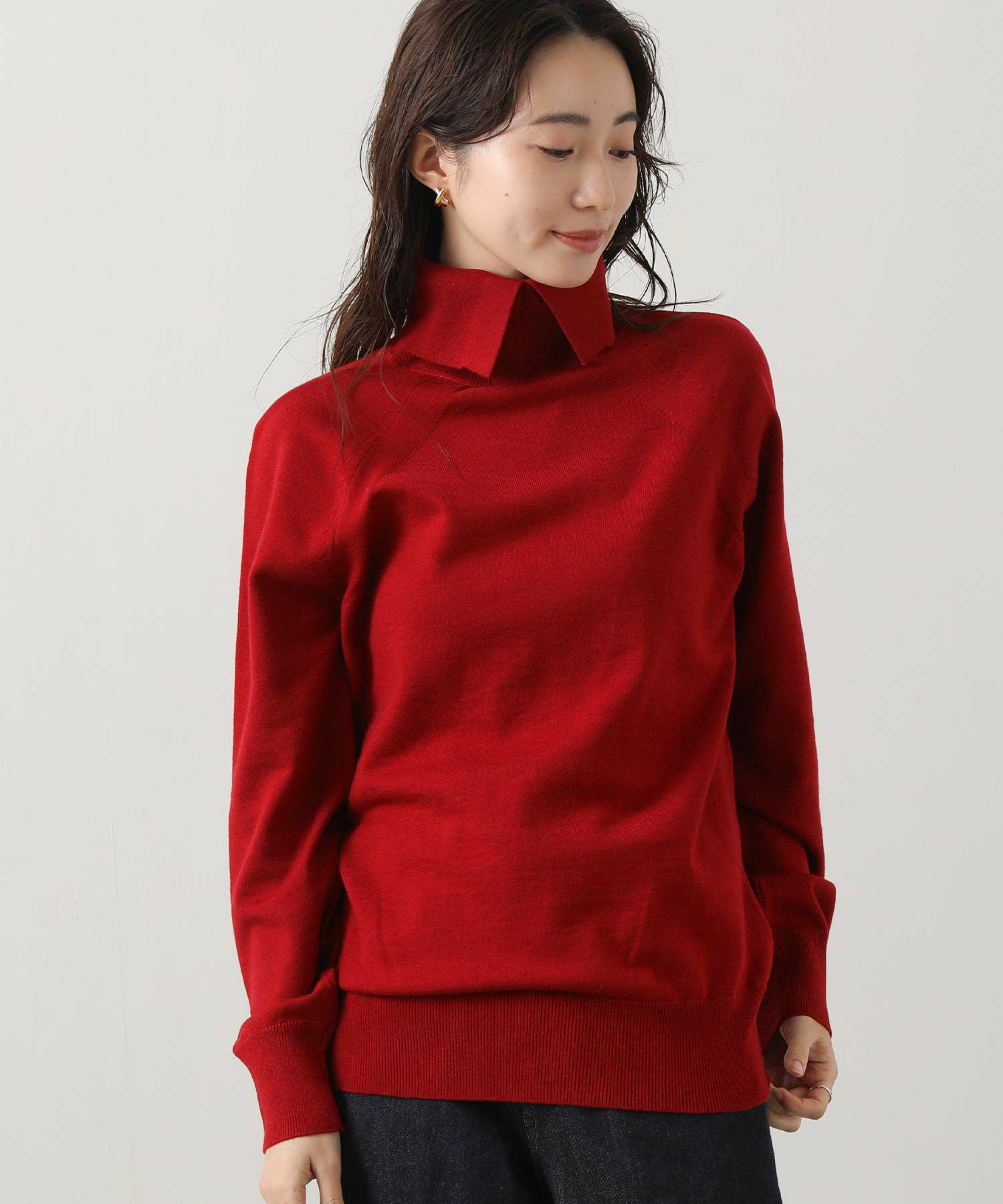 Gready Brilliantスリットハイネック前後2WAYニット | SEKIMIKI Online