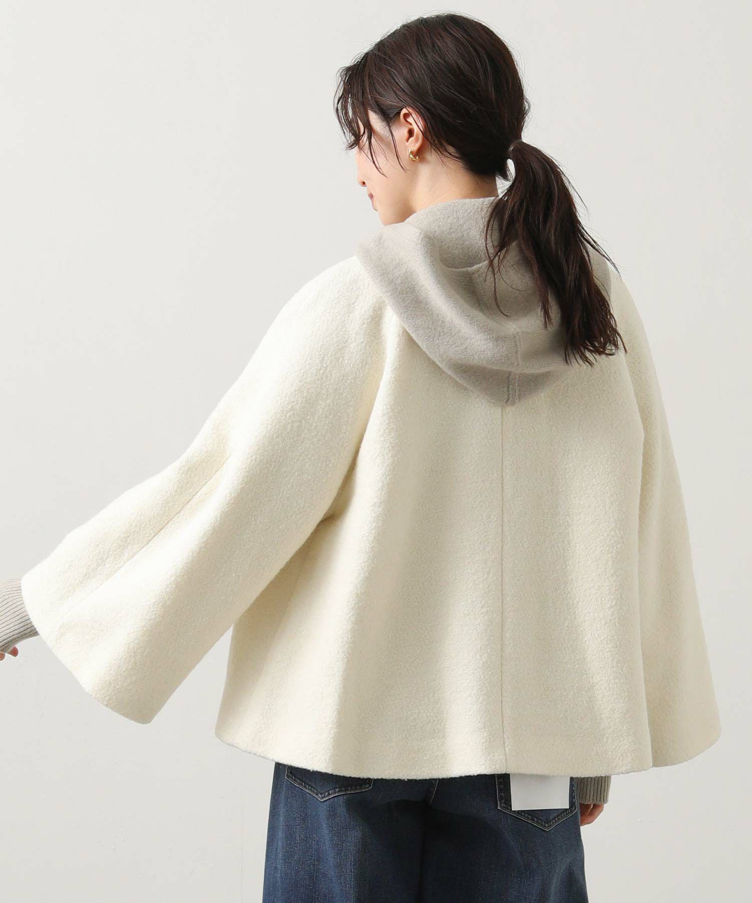 ゲーフラ ニューテルツォ] カシミヤ テディベア ケープ, bronze | Max Mara