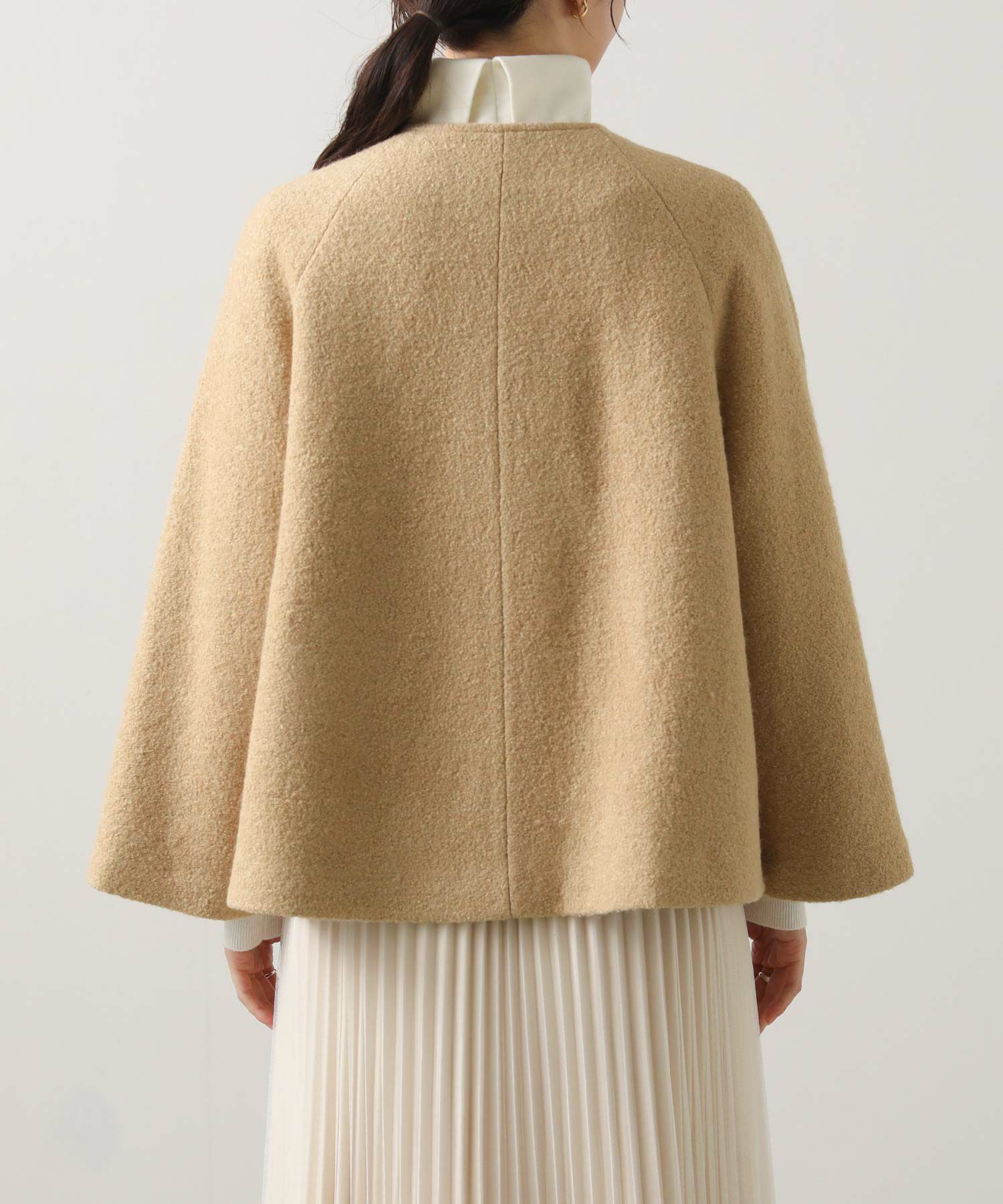 Gready Brilliantブークレケープコート | SEKIMIKI Online