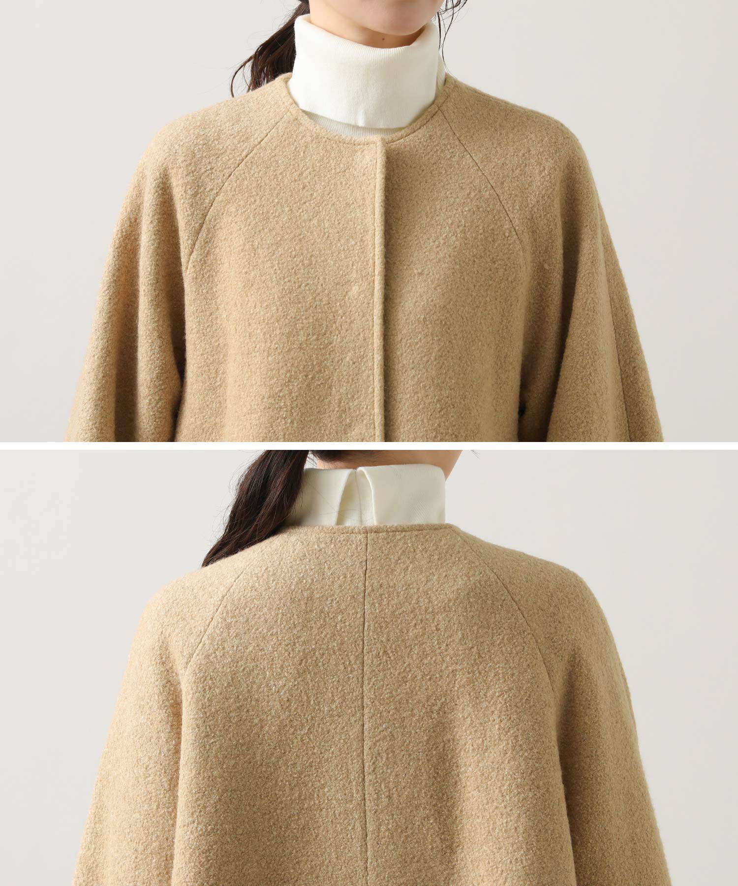 Gready Brilliantブークレケープコート | SEKIMIKI Online