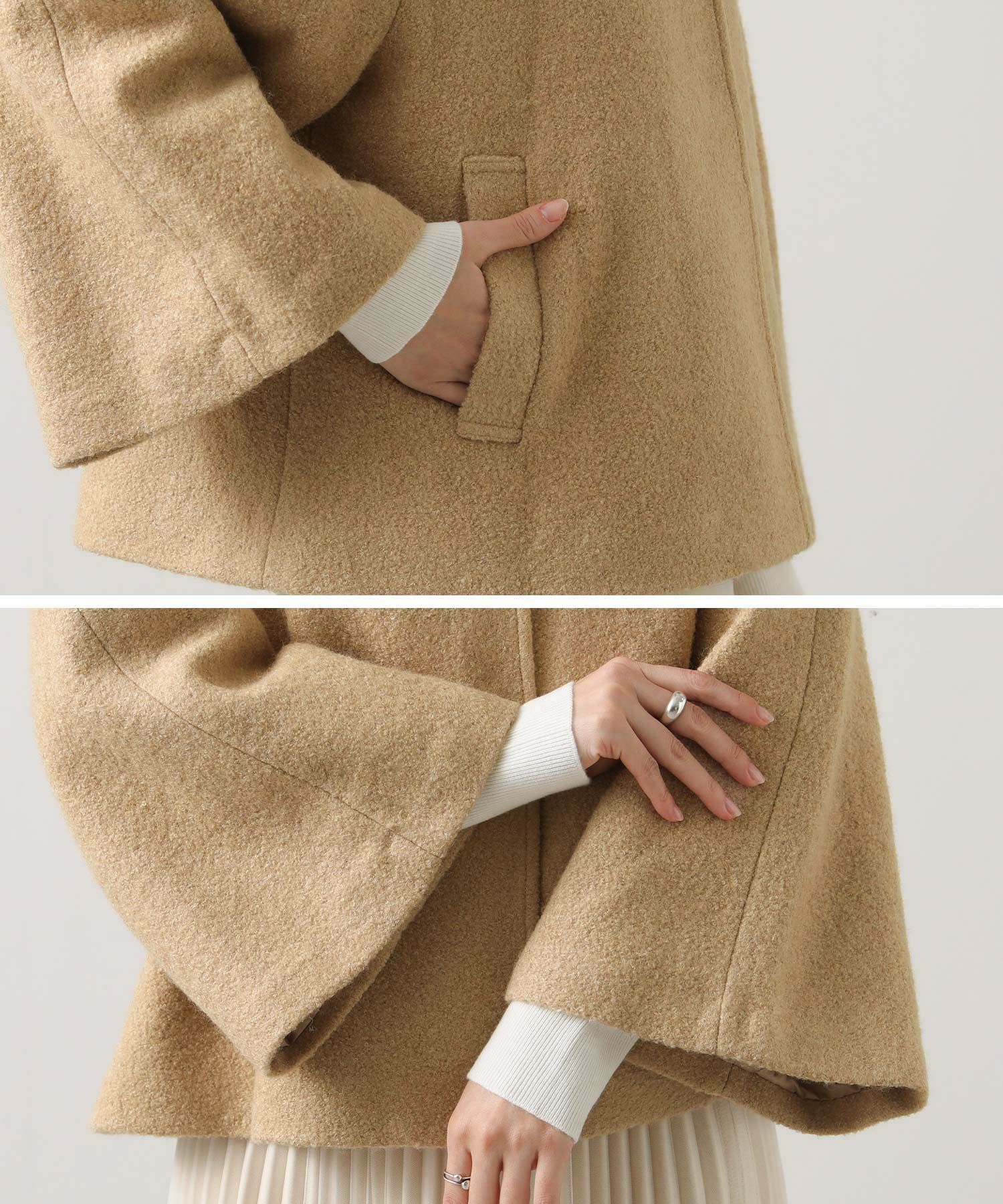 Gready Brilliantブークレケープコート | SEKIMIKI Online