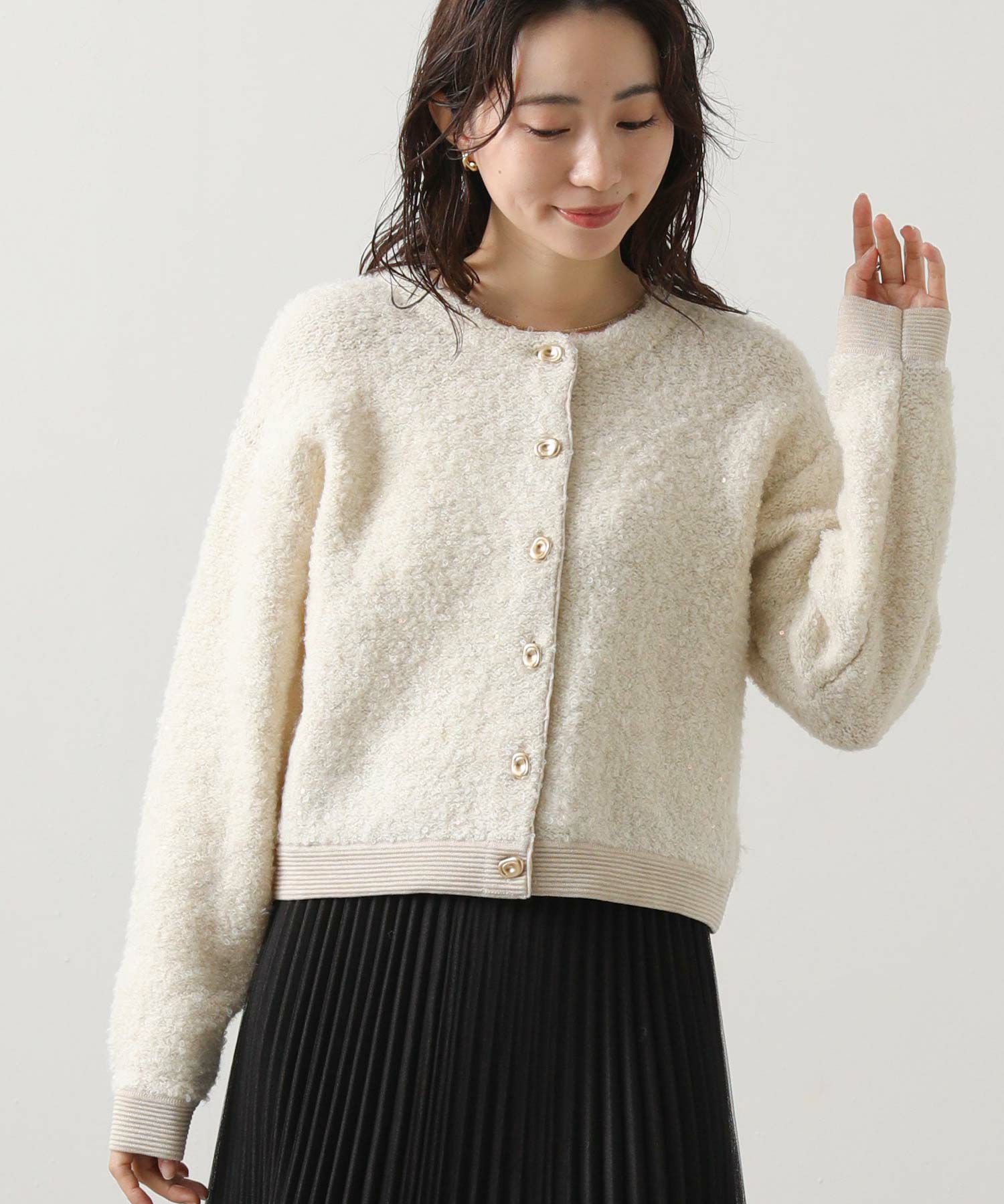 Gready Brilliantブークレスパンコールニット | SEKIMIKI Online