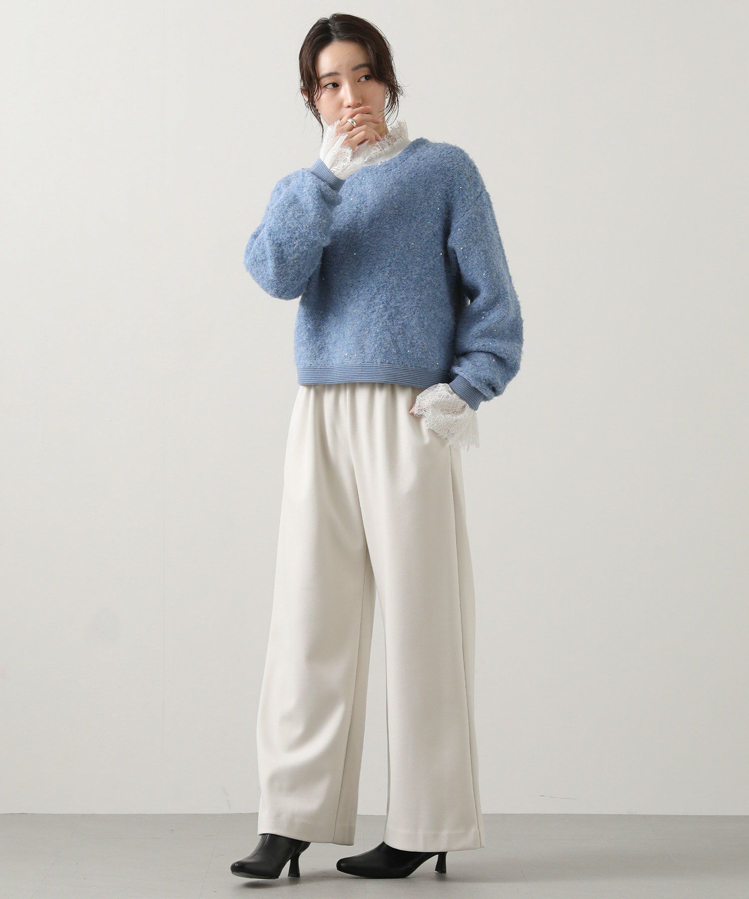 美品Gready Brilliant メッシュジャケット&スパンコールニット 美品Gready Brilliant メッシュジャケット&スパンコールニット Gready