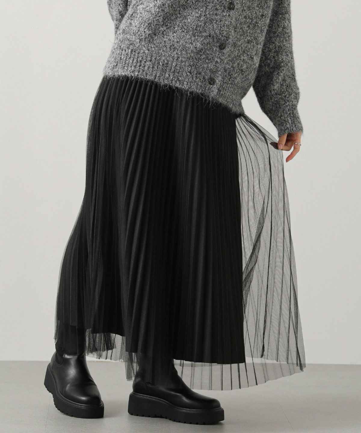 グレー×ブラック