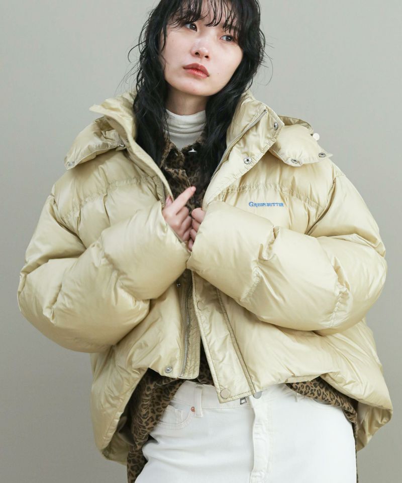 ピッコーネ　ベージュ ダウンジャケット The rejoiceダックダウンジャケット【GREEN BUTEER】 | SEKIMIKI Online