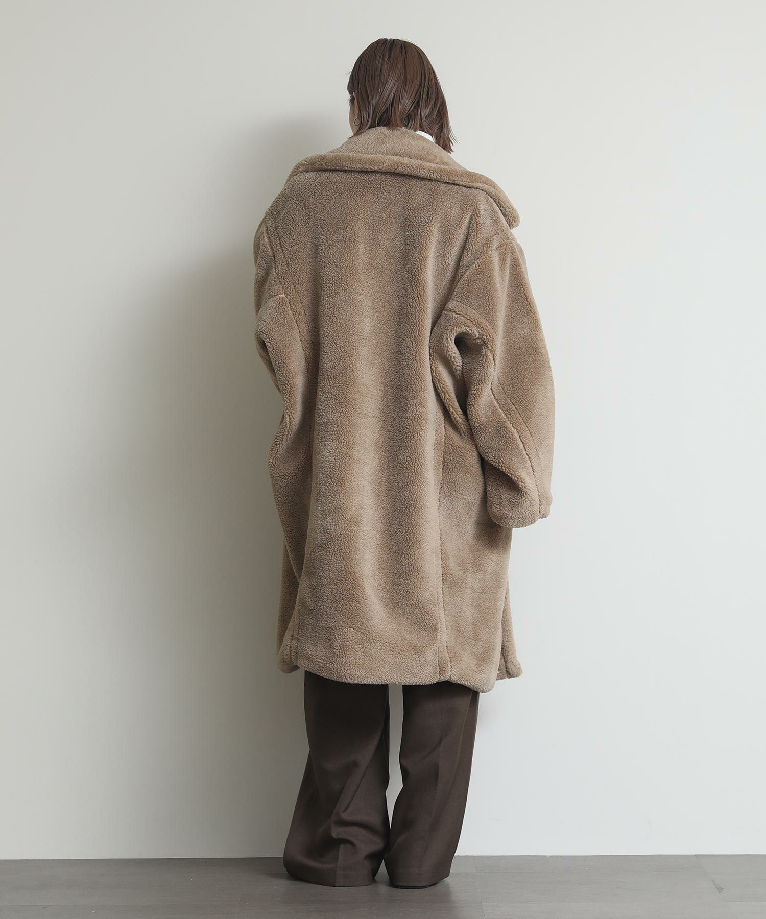 Re Fiinaテディベアロングコート | SEKIMIKI Online