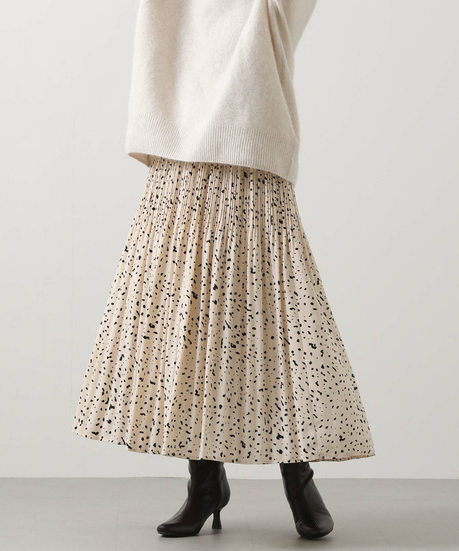 Gready Brilliantレオパード柄プリーツスカート | SEKIMIKI Online