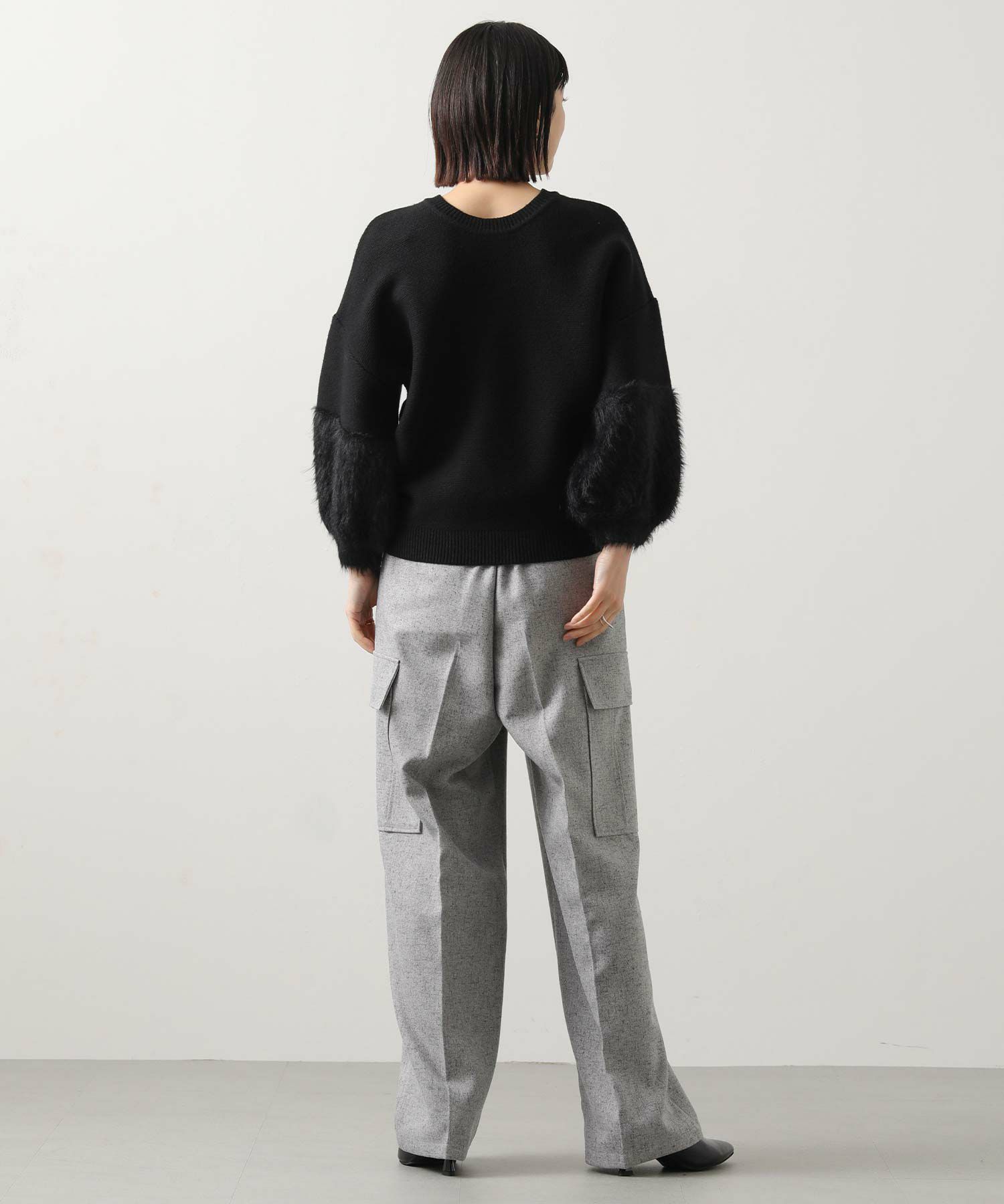 Gready Brilliant前後2way袖シャギーニット | SEKIMIKI Online