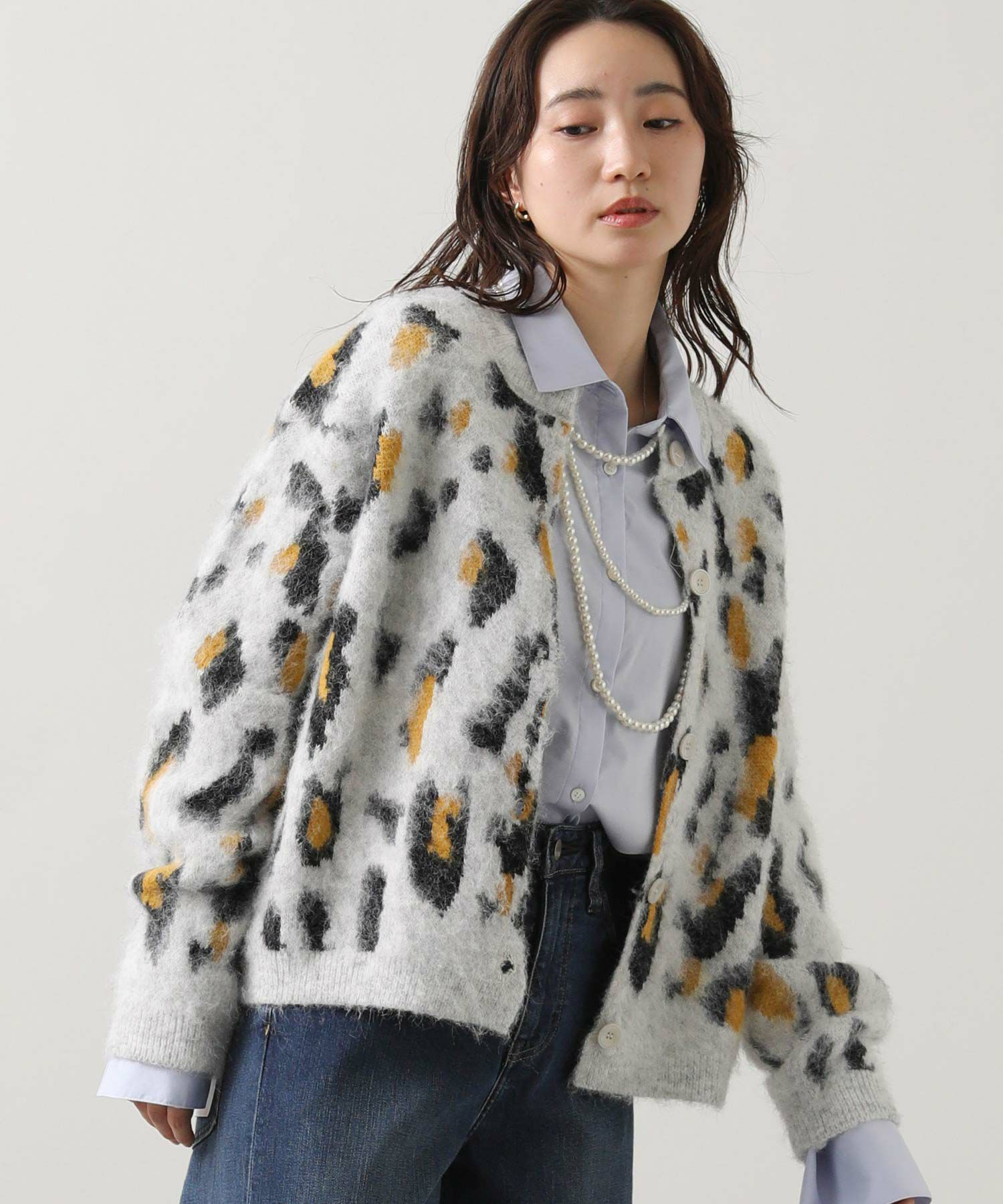Gready Brilliant【WEB限定アイテム】レオパードニットカーディガン