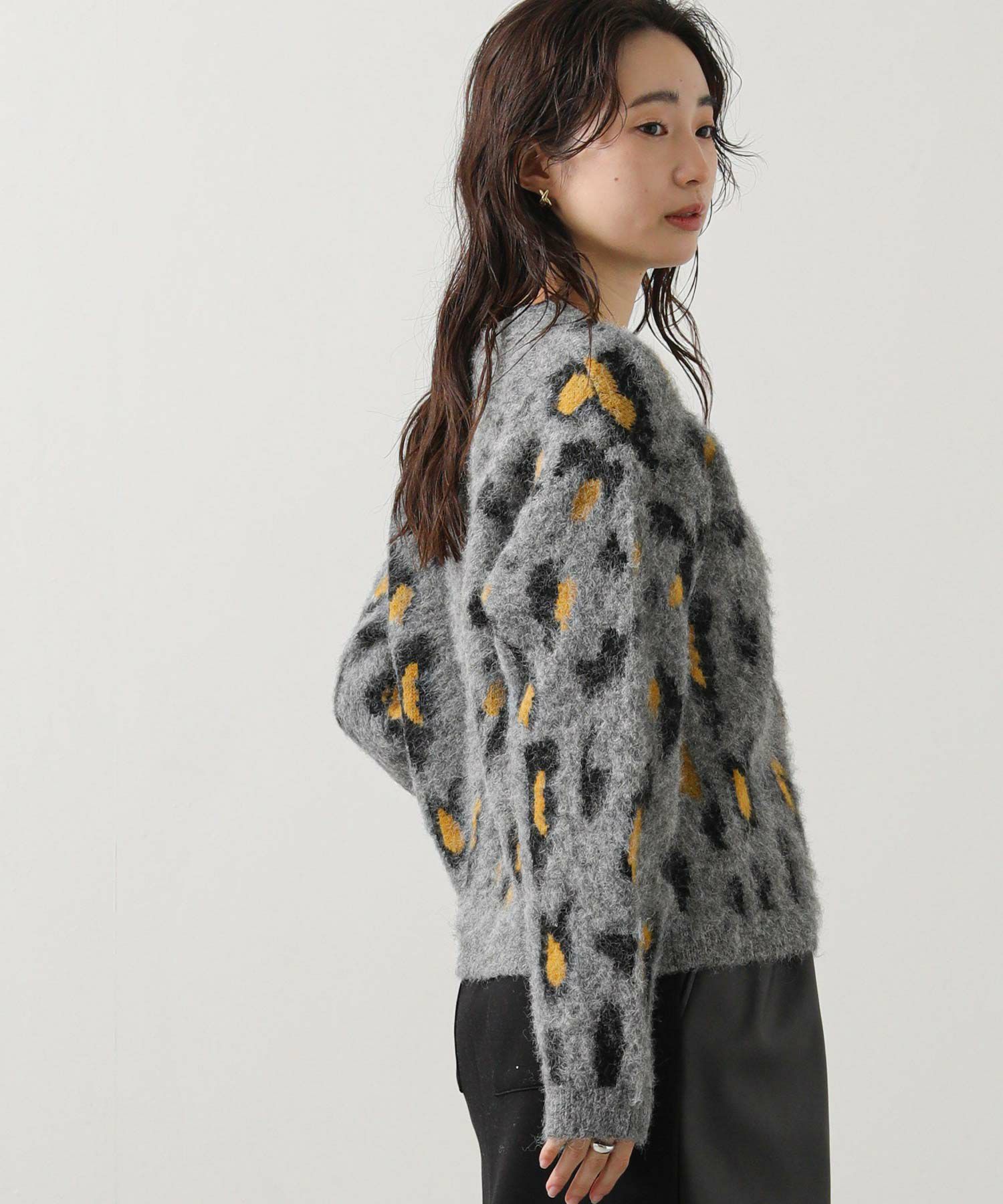 Gready Brilliant【WEB限定アイテム】レオパードニットカーディガン