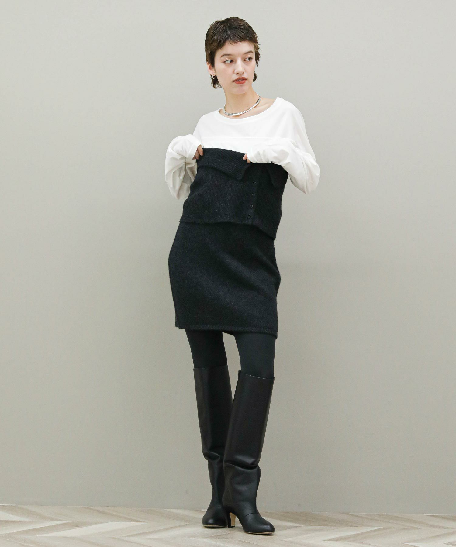 The rejoiceレイヤードニットスカート【TODAYFUL】 | SEKIMIKI Online